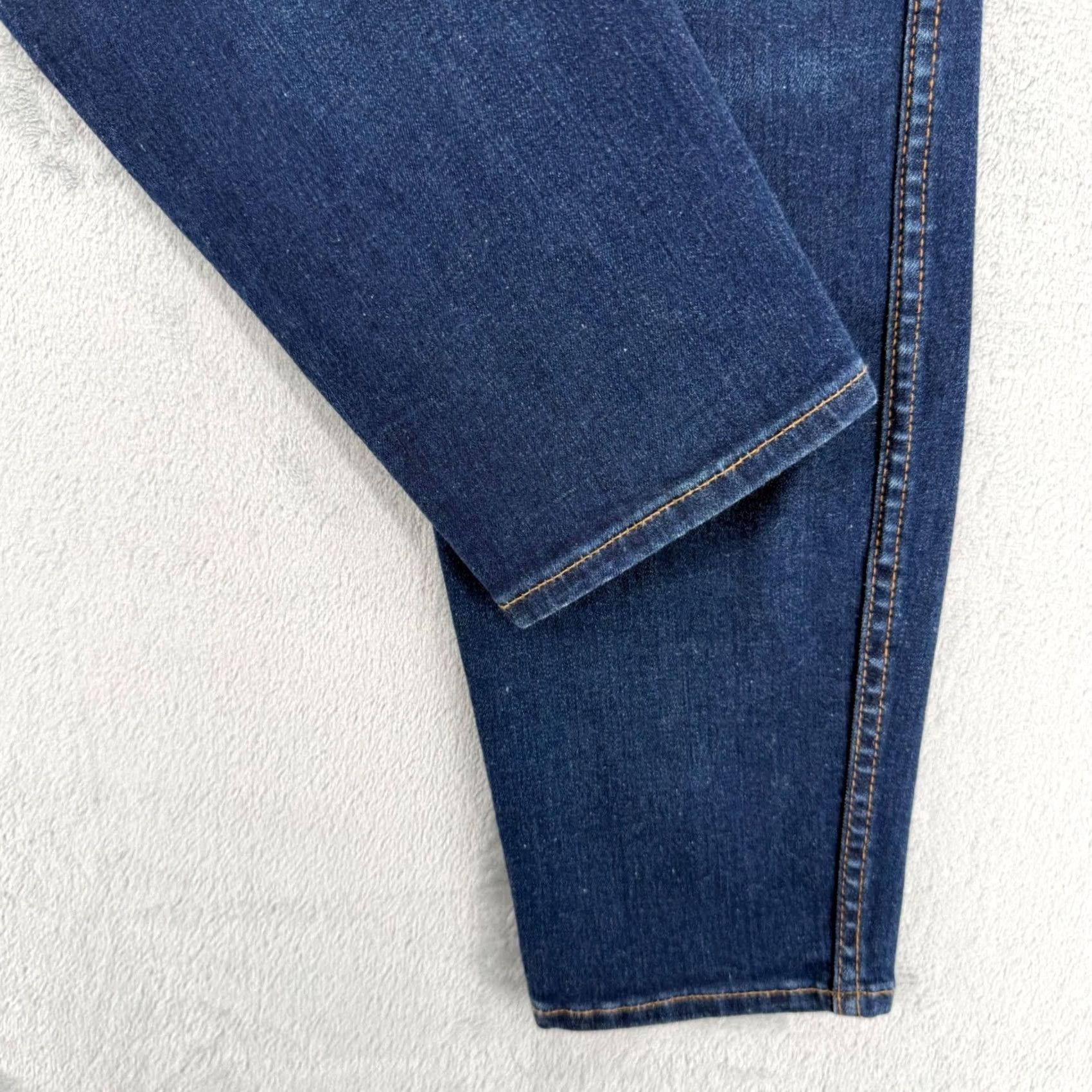 Madewell Madewell High Riser Skinny Jeans Dark Indigo Blue Stretch Denim Women's Size 28 Size 28" / US 6 / IT 42 - 7 Thumbnail