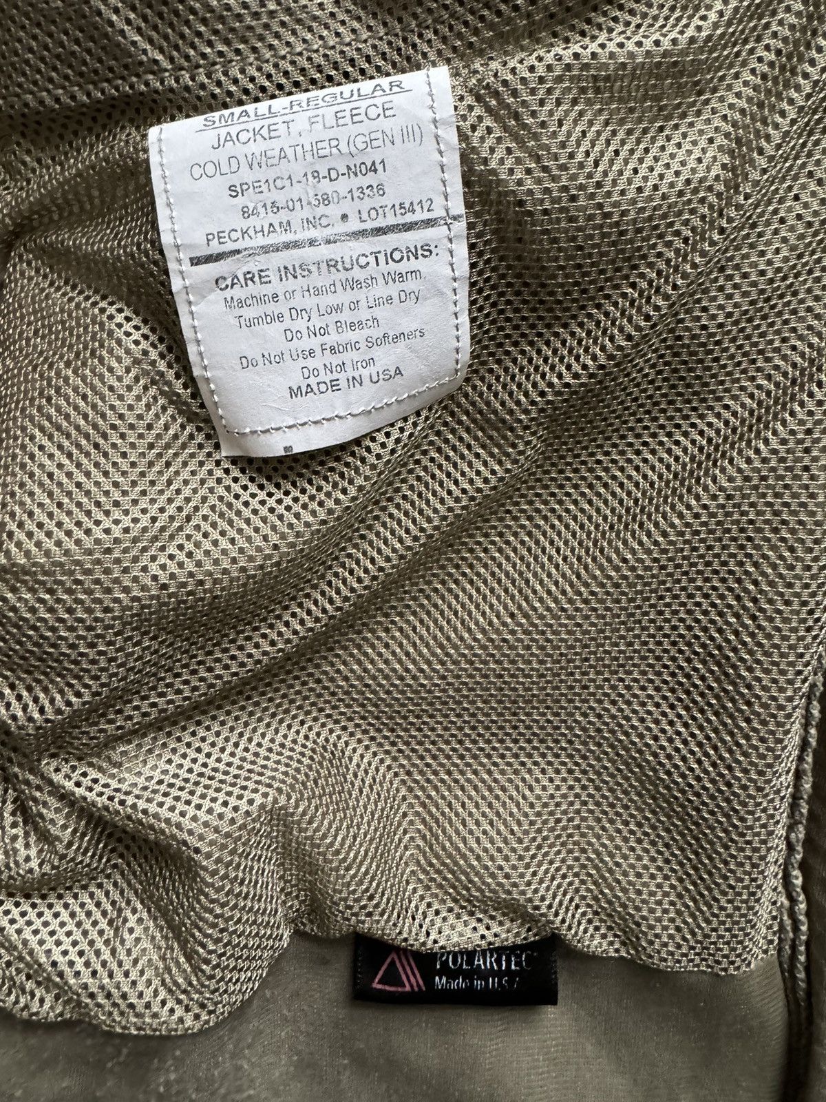 Polartec × Us Air Force Polartec Gen III L3 ECWCS Fleece
