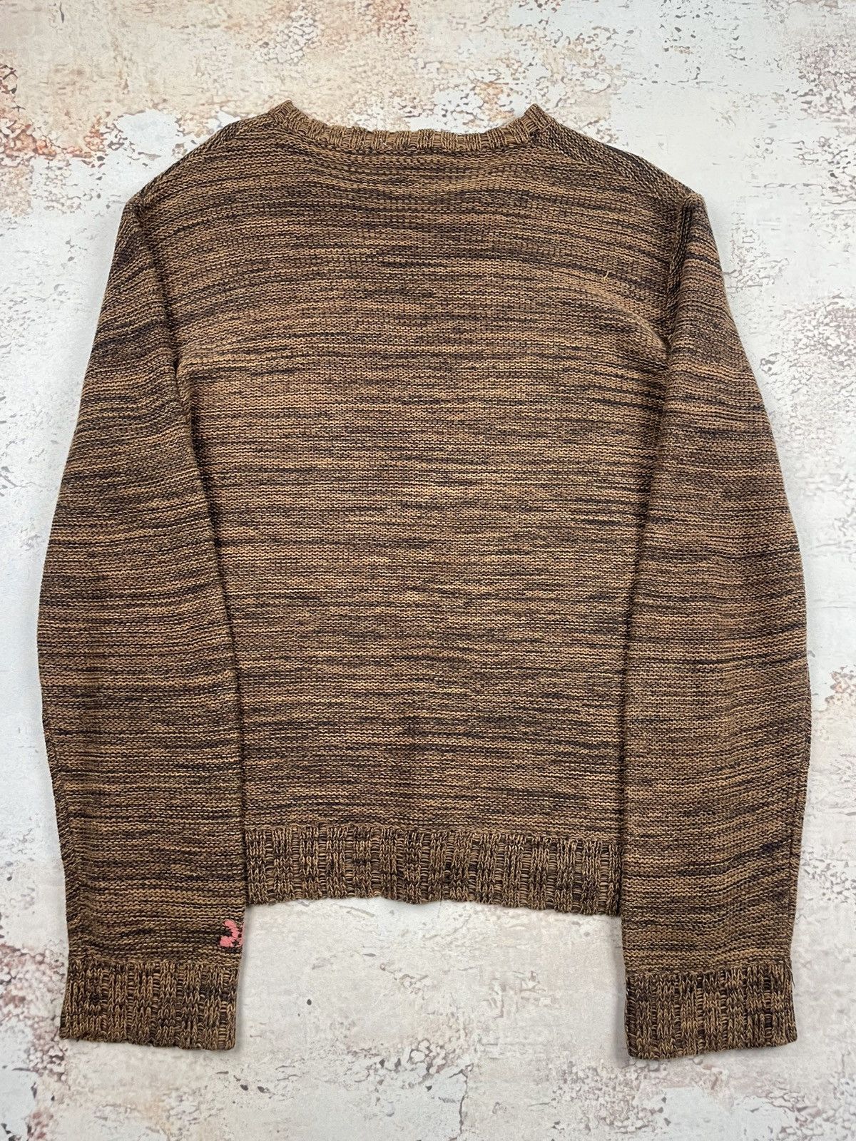 Diesel (Women’s) Diesel XL – Brown Linen Silk Sweater, Old Money Size XL / US 12-14 / IT 48-50 - 2 Thumbnail