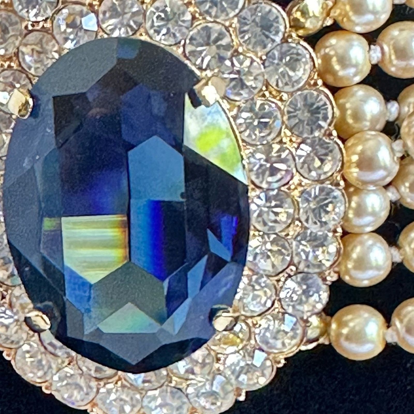 Other Joan Rivers Vintage 90’s Gem And Pearl Choker Size ONE SIZE - 4 Thumbnail
