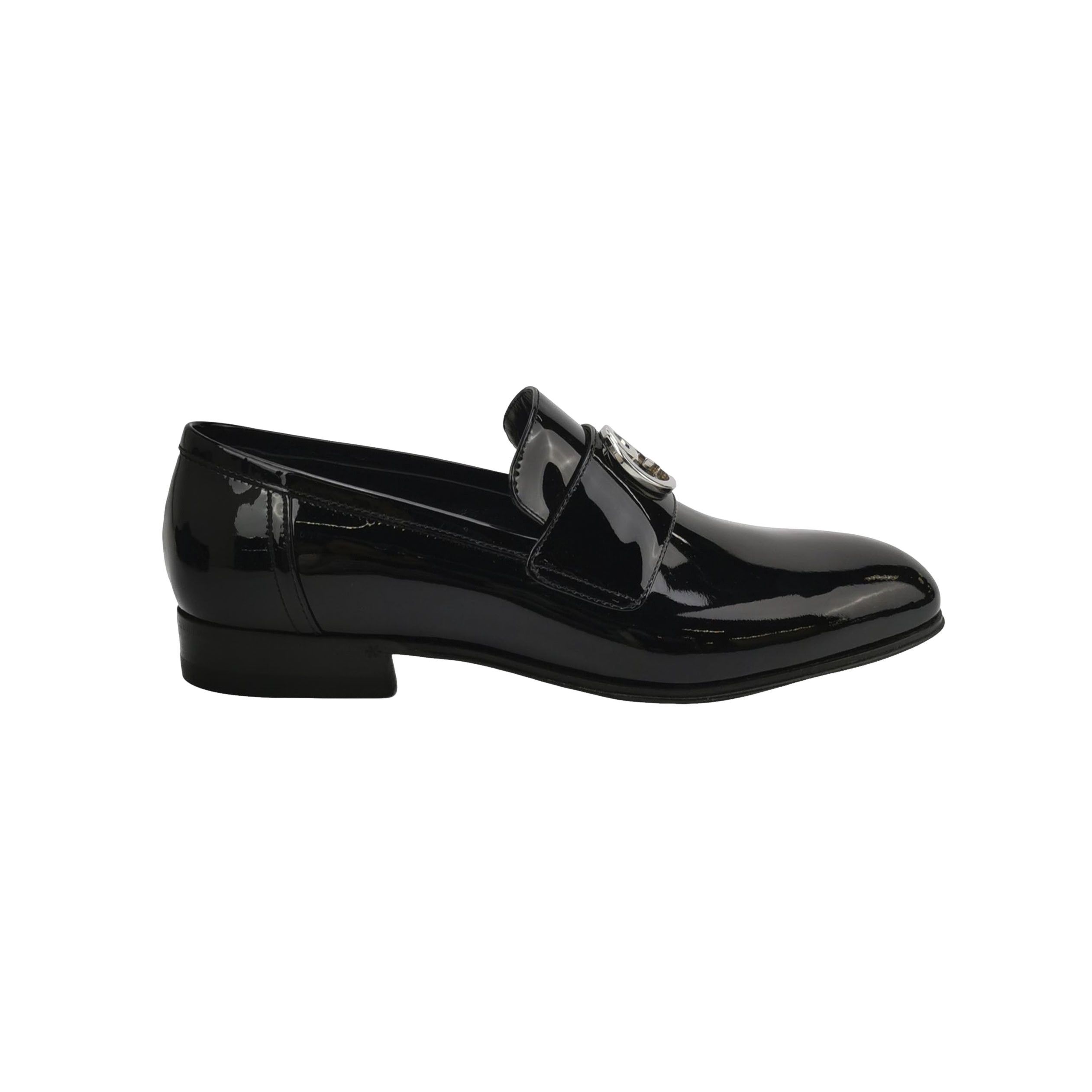 Gucci Gucci Interlocking G Patent Leather Loafers EU 38.5 Size US 5.5 / EU 38 - 1 Thumbnail