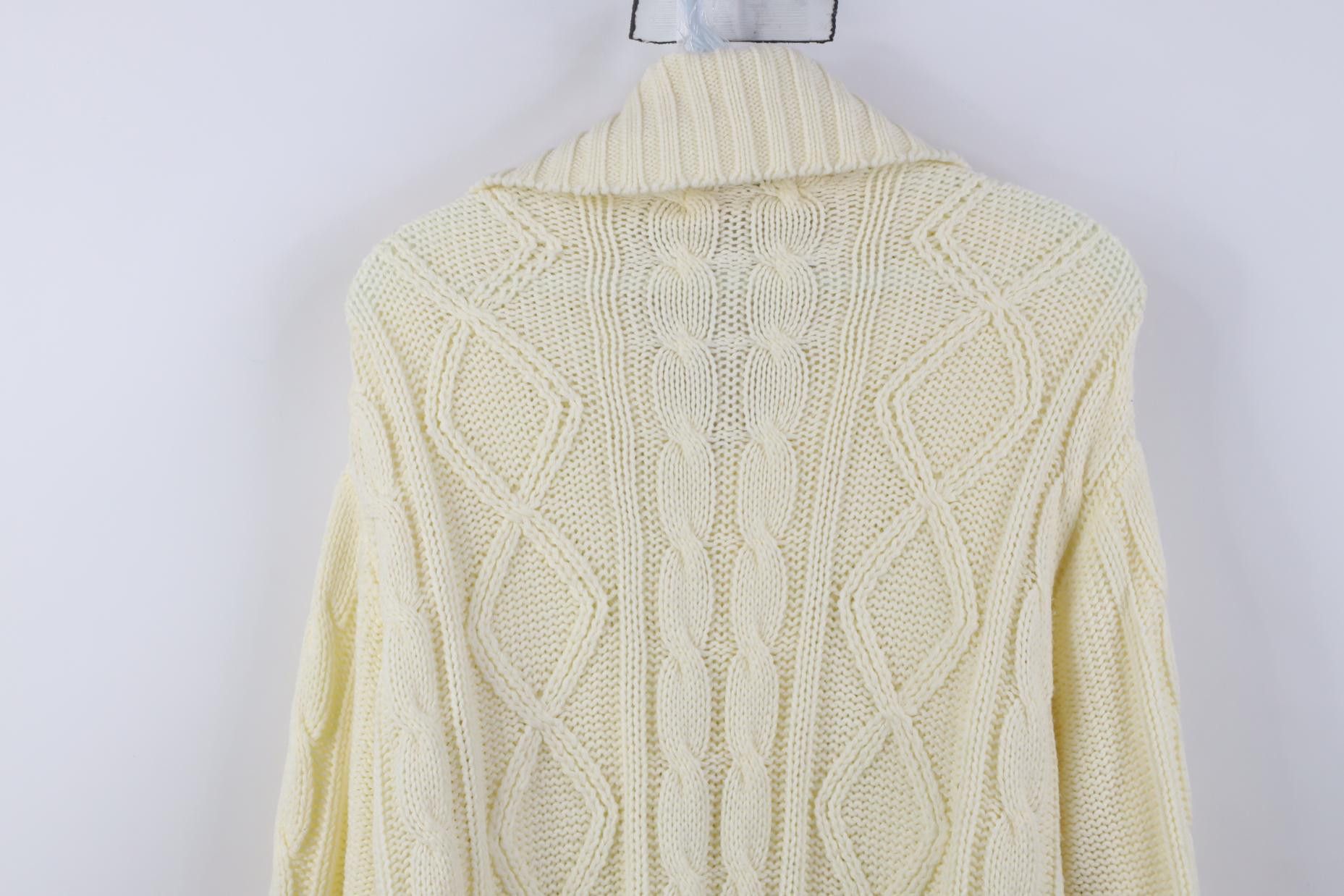 Vintage Vintage 70s Streetwear Chunky Fisherman Henley Sweater Size US L / EU 52-54 / 3 - 11 Thumbnail
