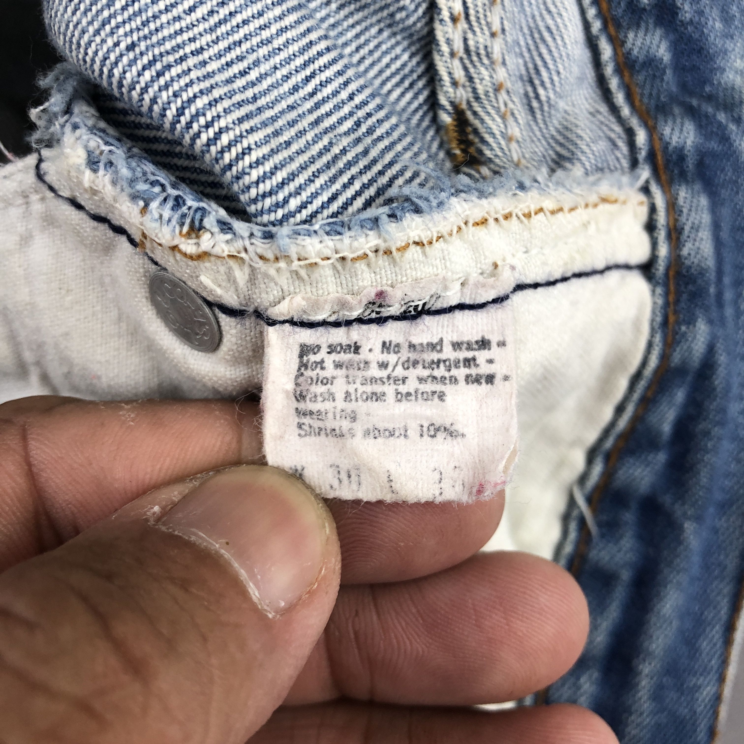 Levi's Vintage 70s Levis 501 Selvedge Jeans Levi's Faded Denim Size 26" / US 2 / IT 38 - 9 Thumbnail