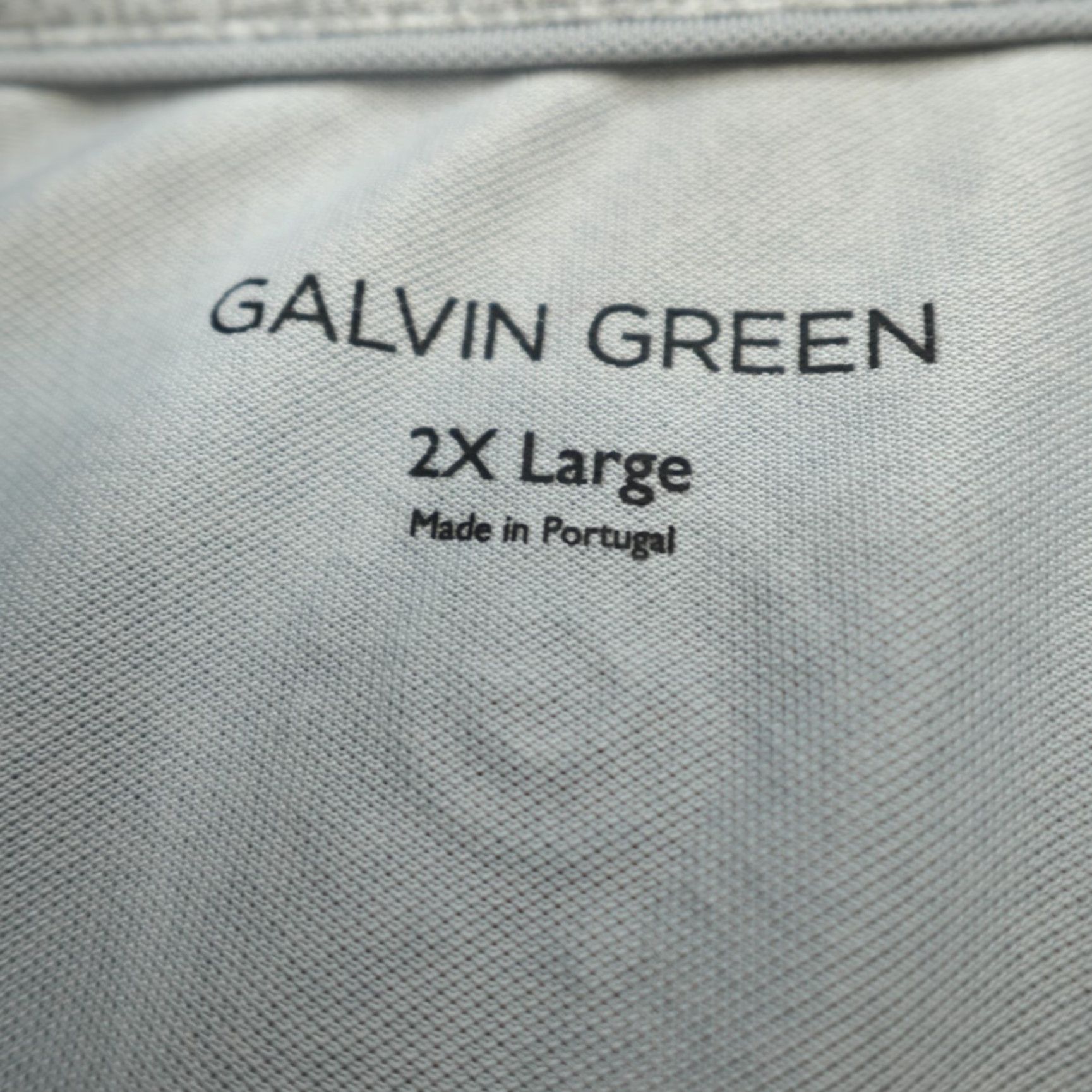 Galvin Green Galvin Green Polo Shirt 2X Gray Pixelated All Over Print Geometric Short Sleeve Collared Pullover Logo Embroidered Men Big & Tall Golf Sports Theme Size US XXL / EU 58 / 5 - 3 Thumbnail