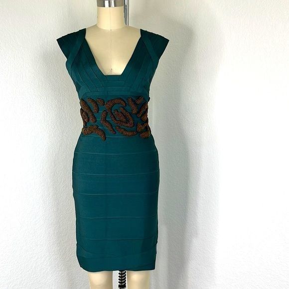 Herve Leger Herve Leger Beaded Bandage Dress Size M / US 6-8 / IT 42-44 - 2 Thumbnail