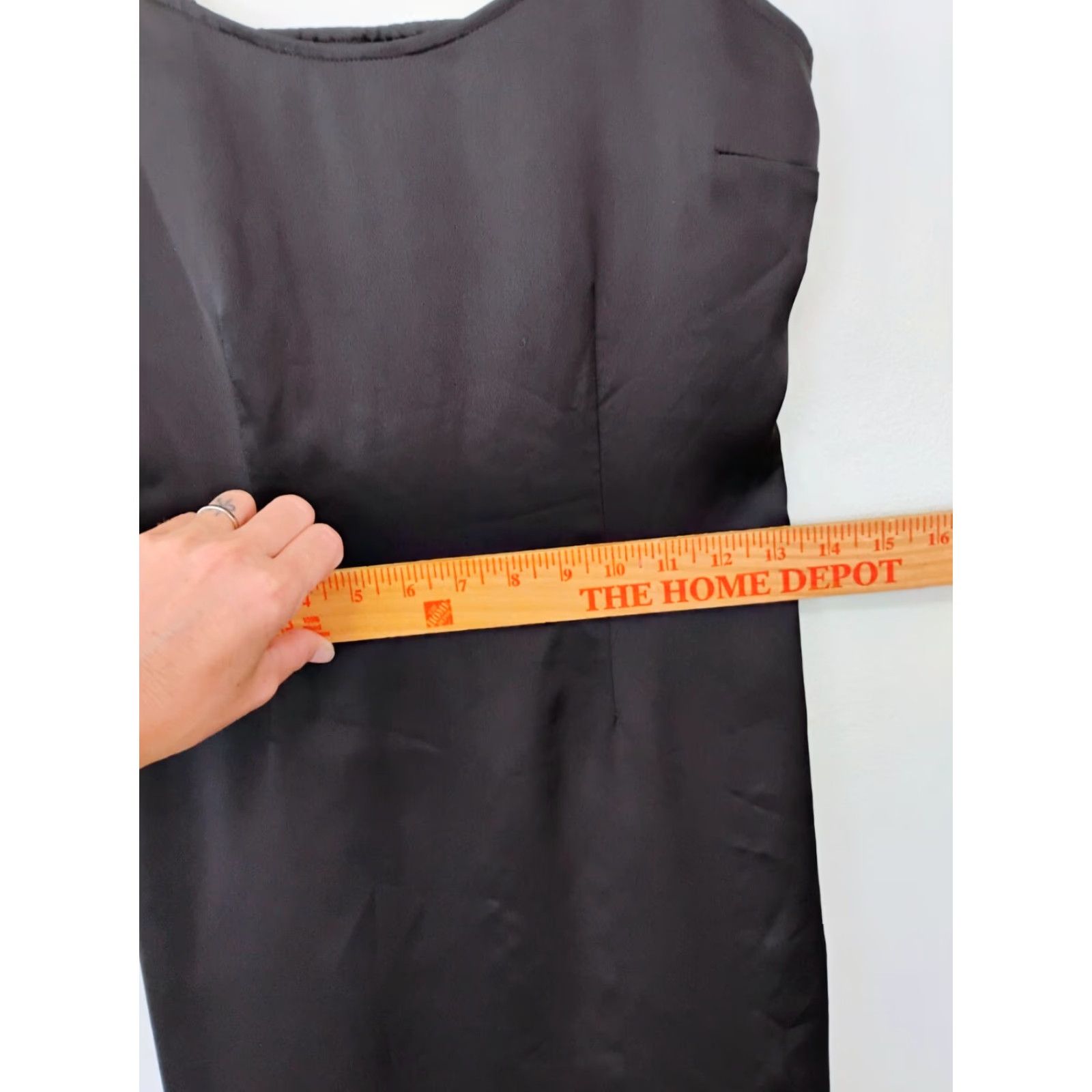 Abercrombie & Fitch Abercrombie & Fitch Spaghetti Strap Dress Sleeveless Knee Length Black Grunge Slip Dress Women's Juniors S Small Party/Cocktail Casual Side Slit Size S / US 4 / IT 40 - 4 Thumbnail