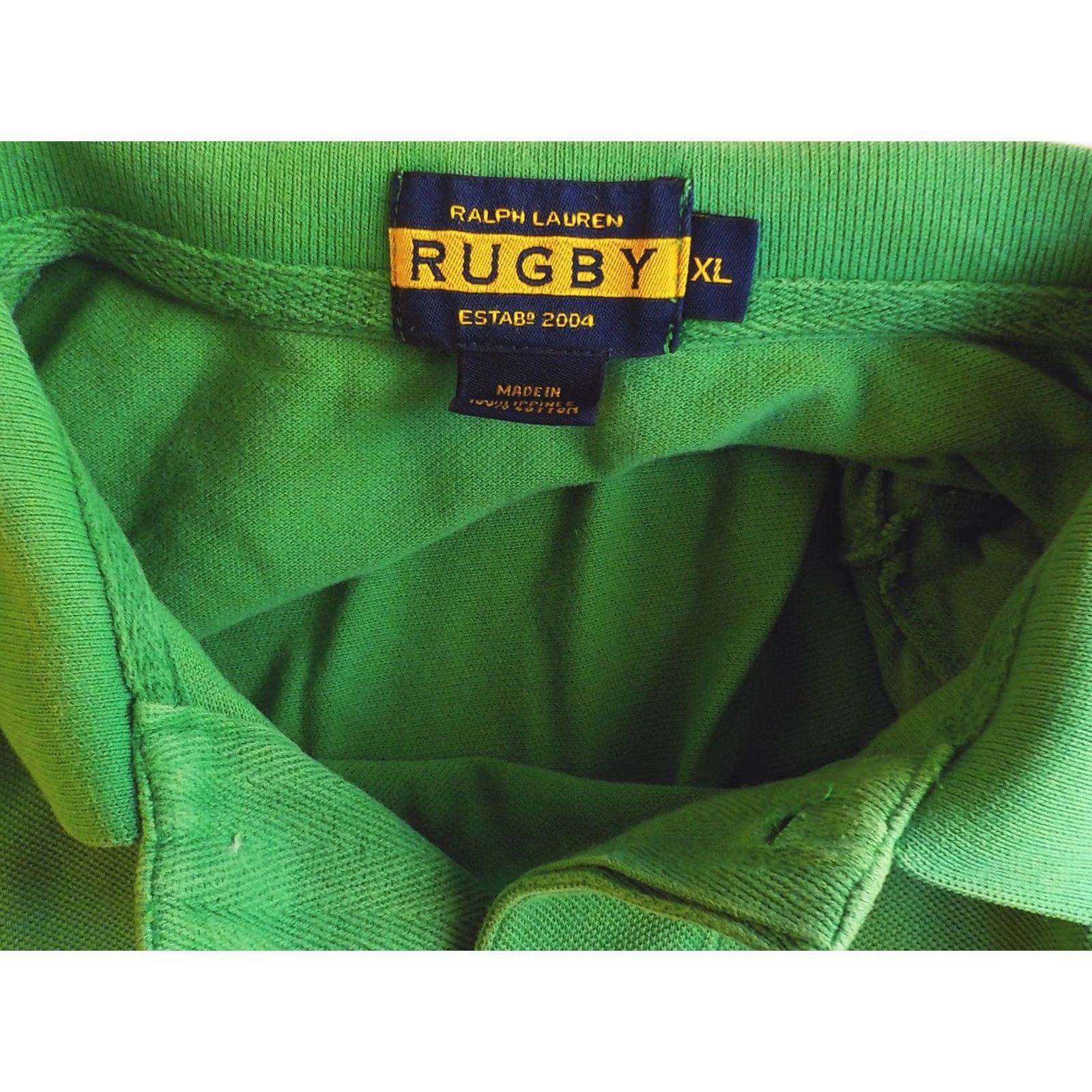 Ralph Lauren RALPH LAUREN RUGBY Polo Shirt Short Sleeve Rugby Player Logo Green SZ XL Men Size US XL / EU 56 / 4 - 5 Thumbnail
