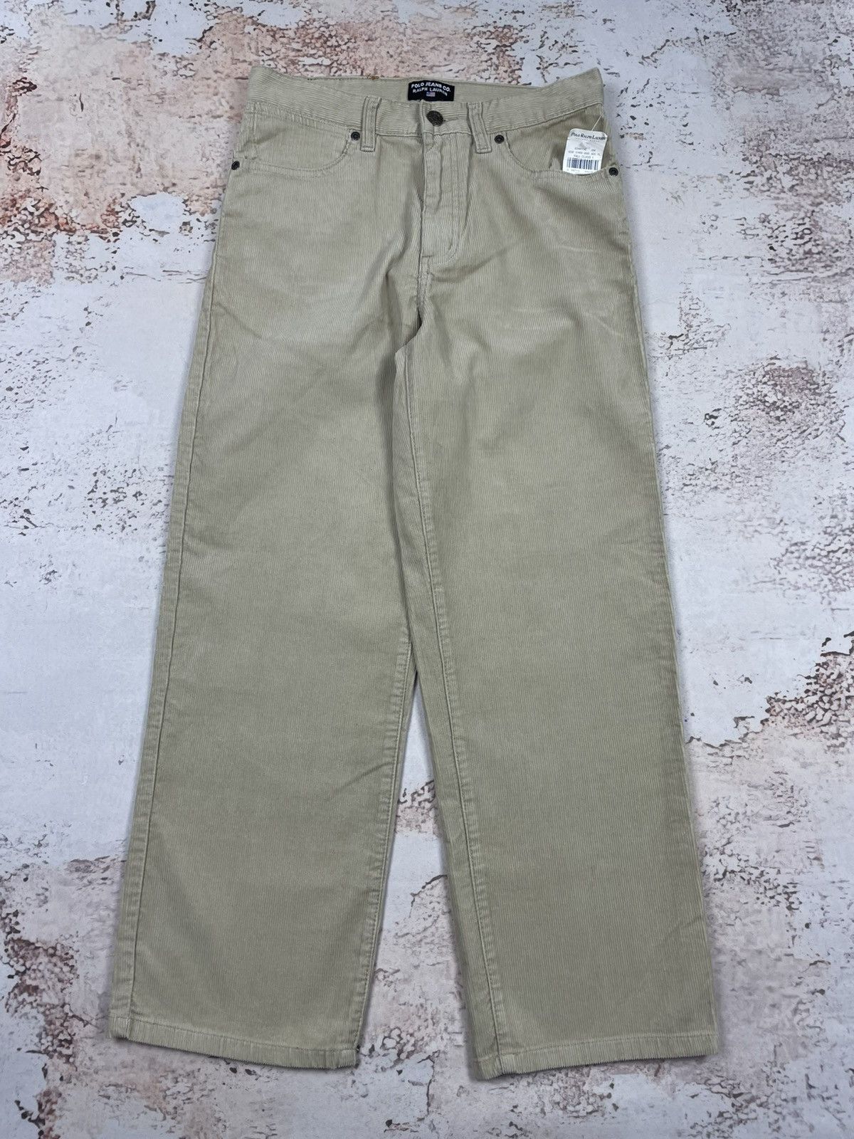 Ralph Lauren Polo Jeans Co Ralph Lauren 12 L Beige Corduroy Wide-Leg g Size 34" / US 12 / IT 48 - 2 Thumbnail