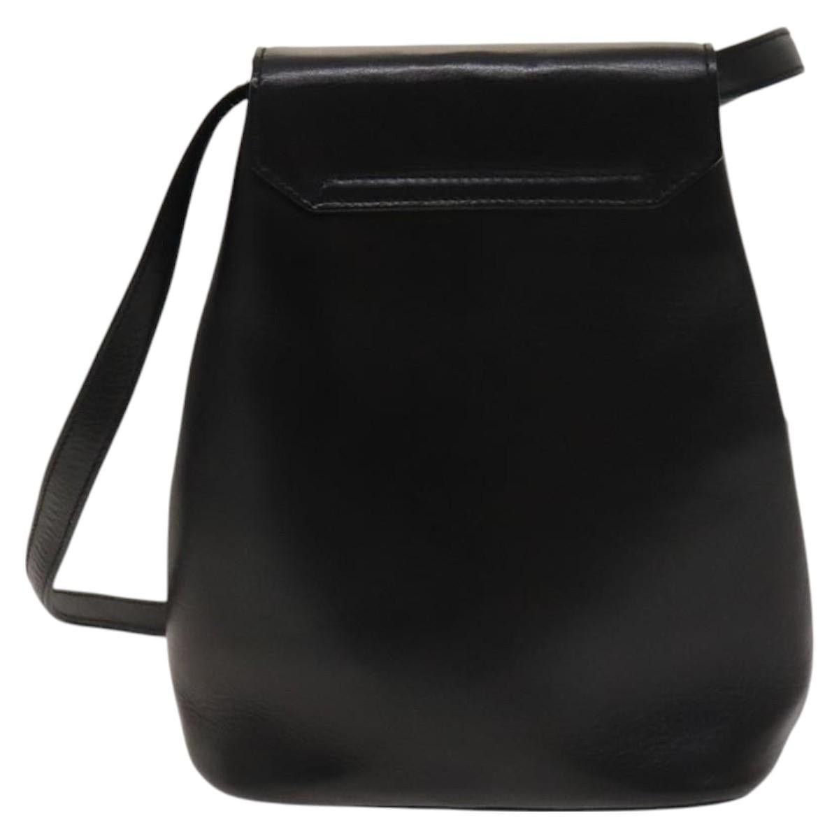 Celine CELINE Shoulder Bag Leather Black Gold Size ONE SIZE - 3 Thumbnail