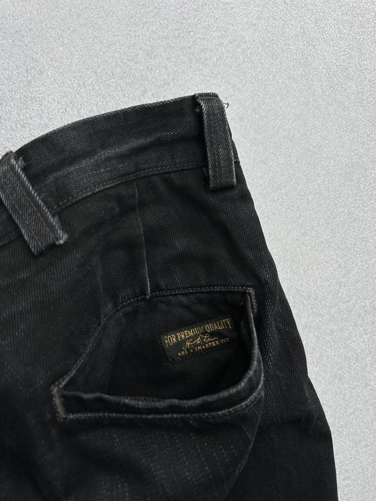 Lee × Vintage Vintage Lee 101 Rider Cowboy Black Heavy Jeans Size US 32 / EU 48 - 16 Thumbnail