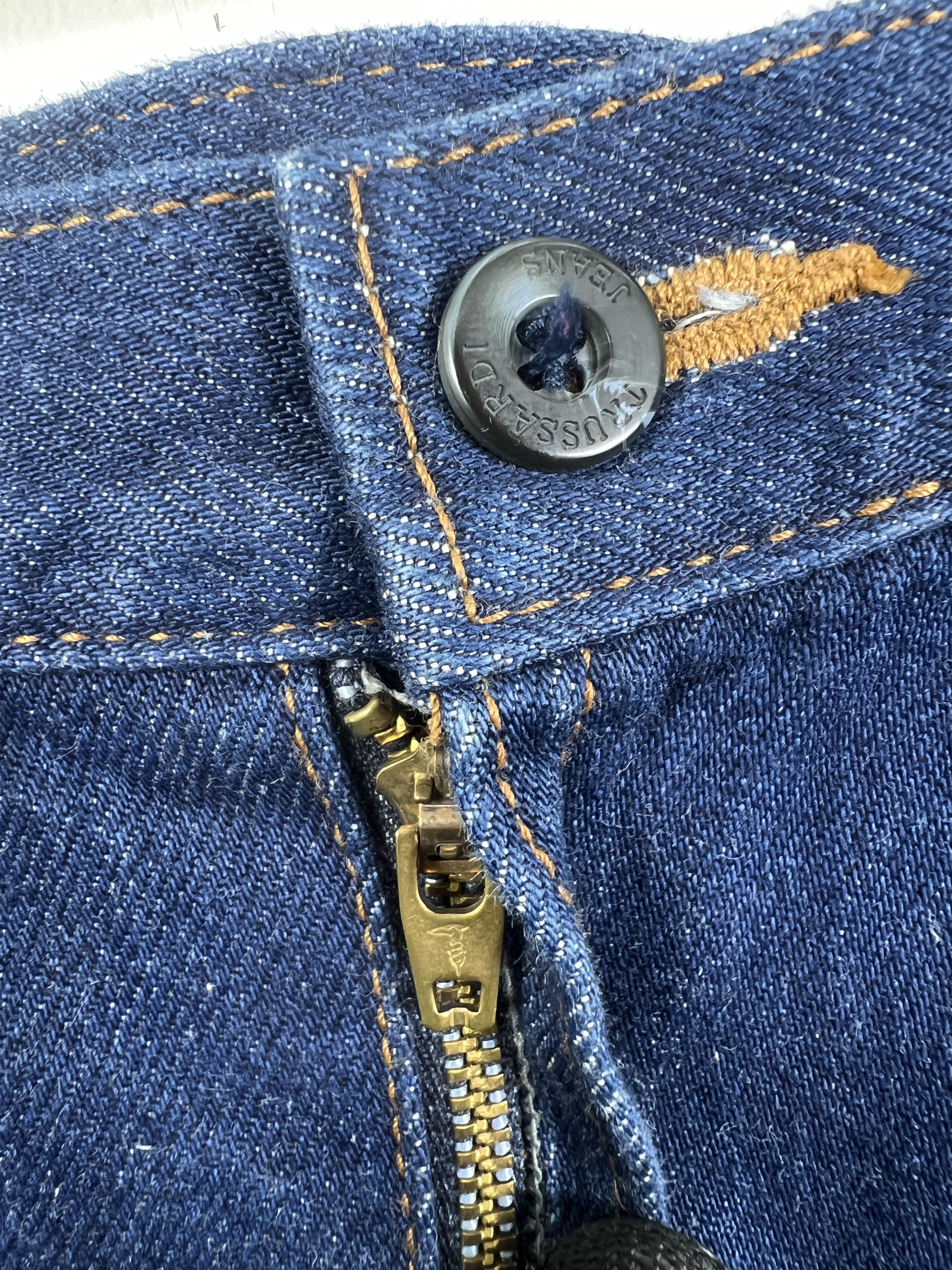 Trussardi Vintage Trussardi Side Embroidery Mini Denim Skirt GTMP231 Size 24" / US 00 / IT 34 - 3 Thumbnail