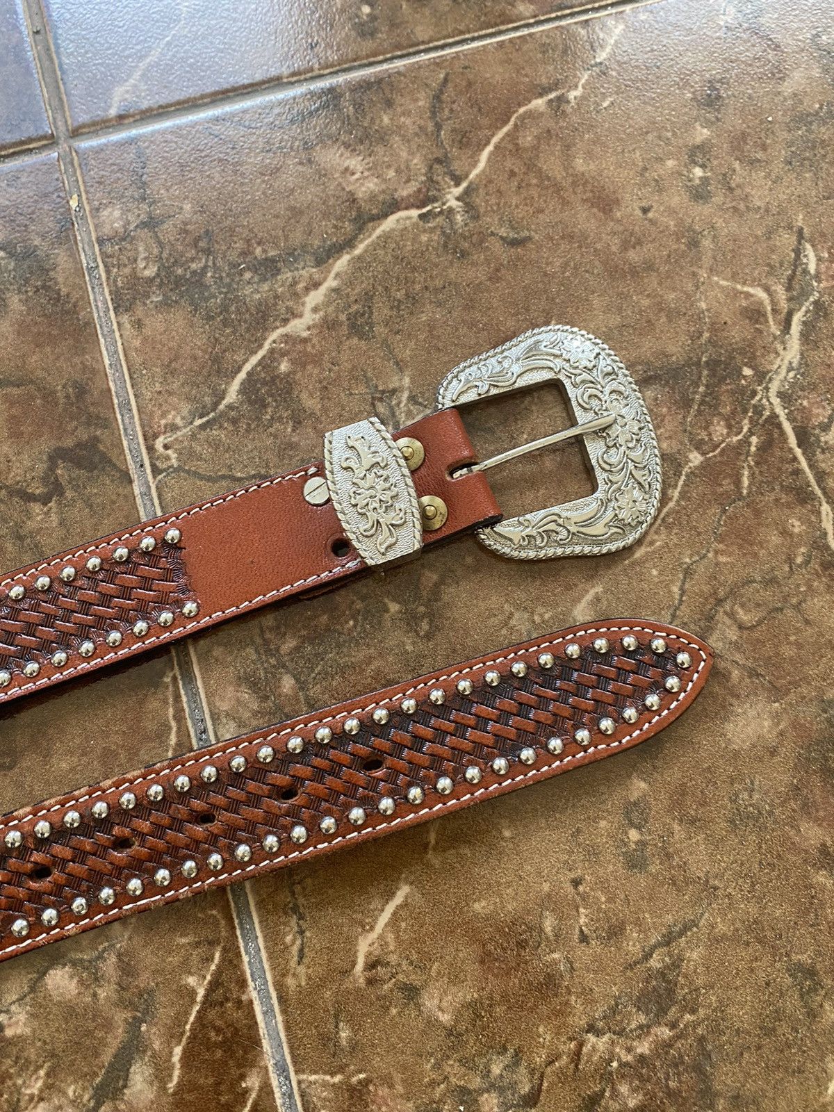 Cowboy Equipment Vintage 90s Cowboy Belt Metal Punk Rock Emo Goth Belt Japan Size ONE SIZE - 3 Thumbnail