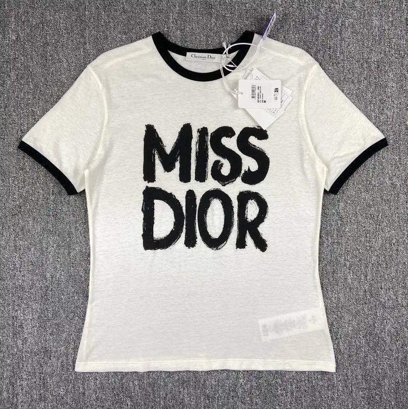 Dior Dior Miss Dior Cotton T-Shirt for Women 0089 Size M / US 6-8 / IT 42-44 - 1 Thumbnail