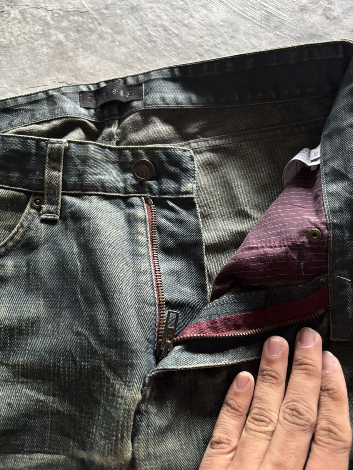 Hysteric Glamour SICK SUPERFINE WASHED WAXED ITALY JEANS HEIDI SLIMANE INSPO Size US 31 - 4 Thumbnail