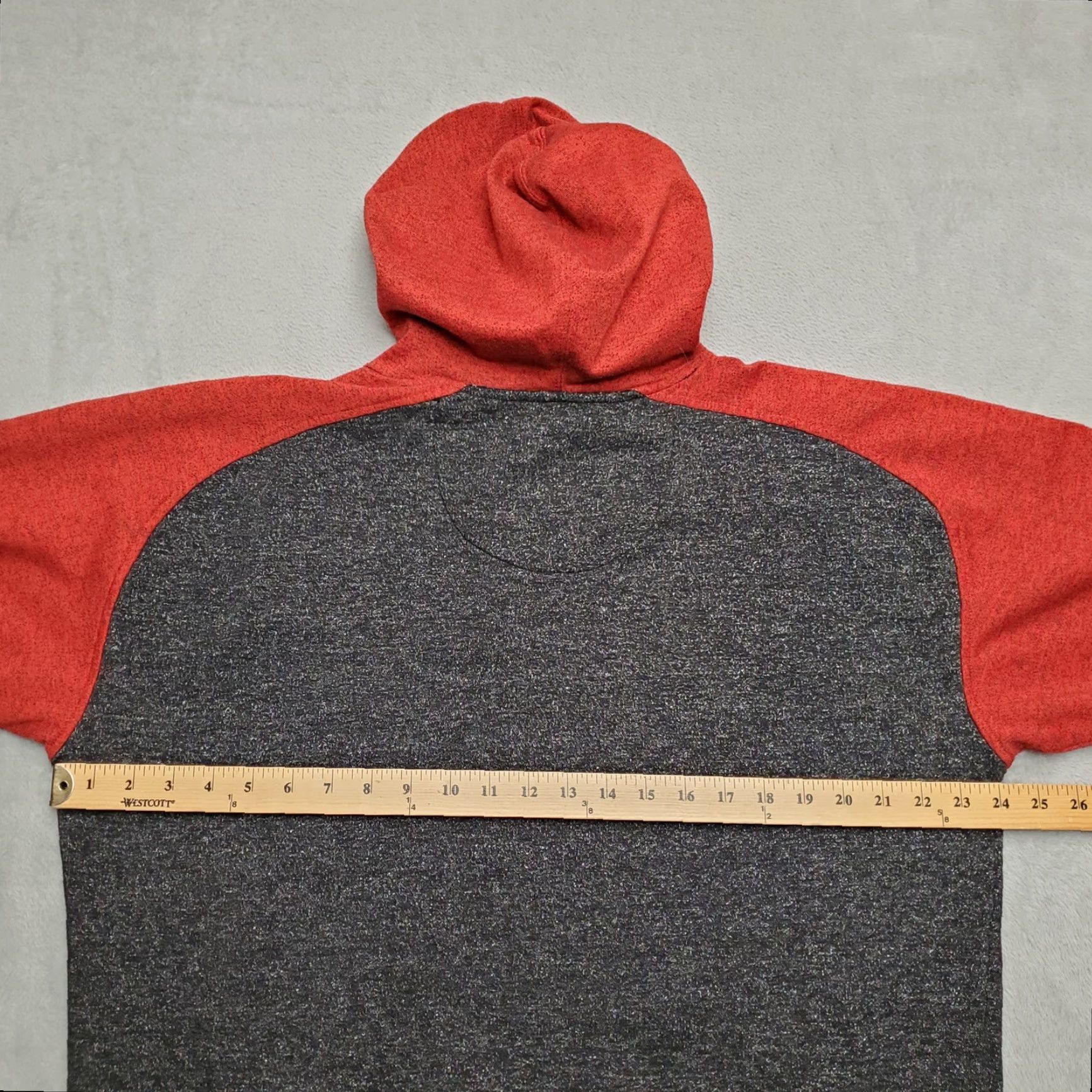 Vintage Chevrolet Hoodie Mens XL Red Cotton Blend American Sports USA Fleece Pullover Hooded Long Sleeve Size US XL / EU 56 / 4 - 5 Thumbnail