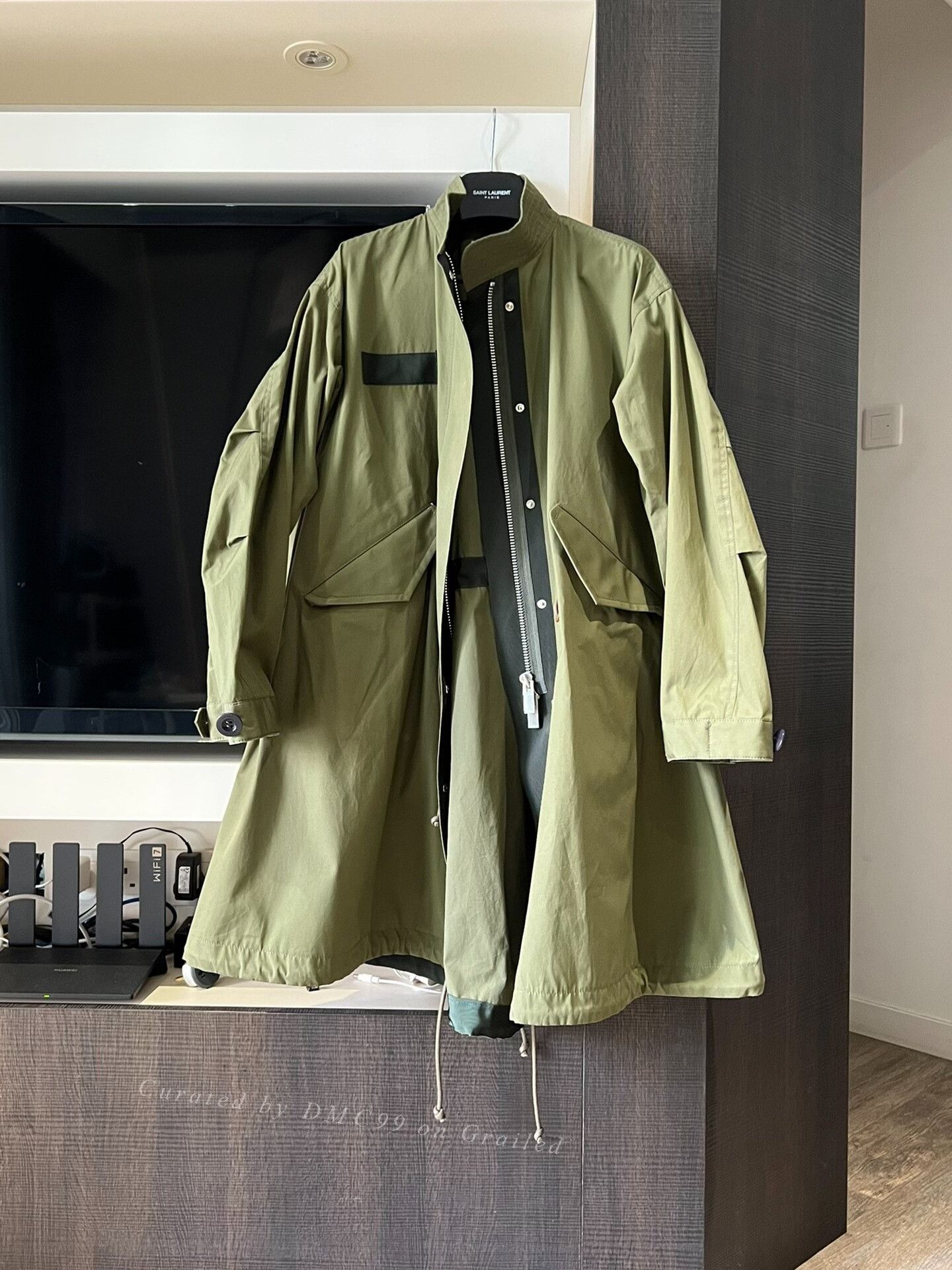 Sacai SACAI Women's Long Trench Coat Size S / US 4 / IT 40 - 1 Thumbnail