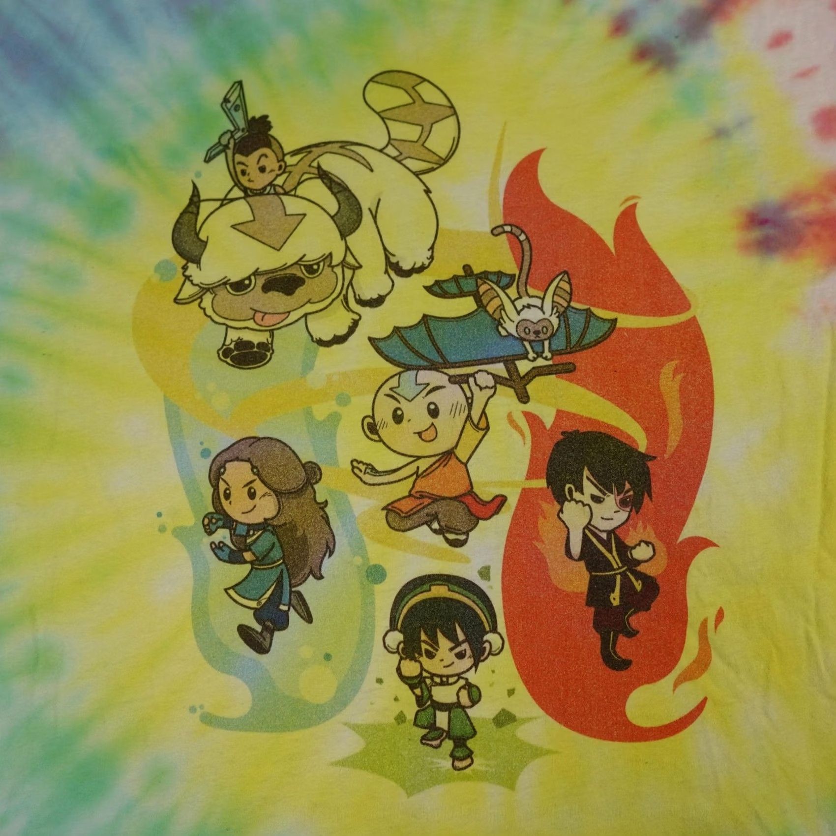 Next Level Avatar The Last Airbender Shirt Mens XL Tie Dye Nickelodeon Cartoon Tee Size US XL / EU 56 / 4 - 4 Thumbnail