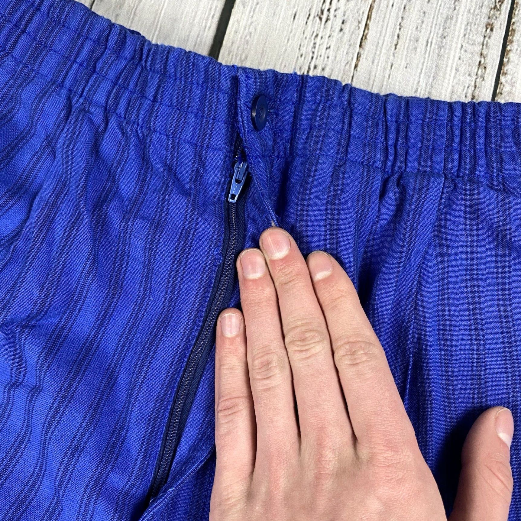 Vintage VTG 90s Newport Blue Mens Sweatpants Lightweight Striped Beach Baggy XL Inseam 33 Hip Hop Size US 33 - 7 Thumbnail