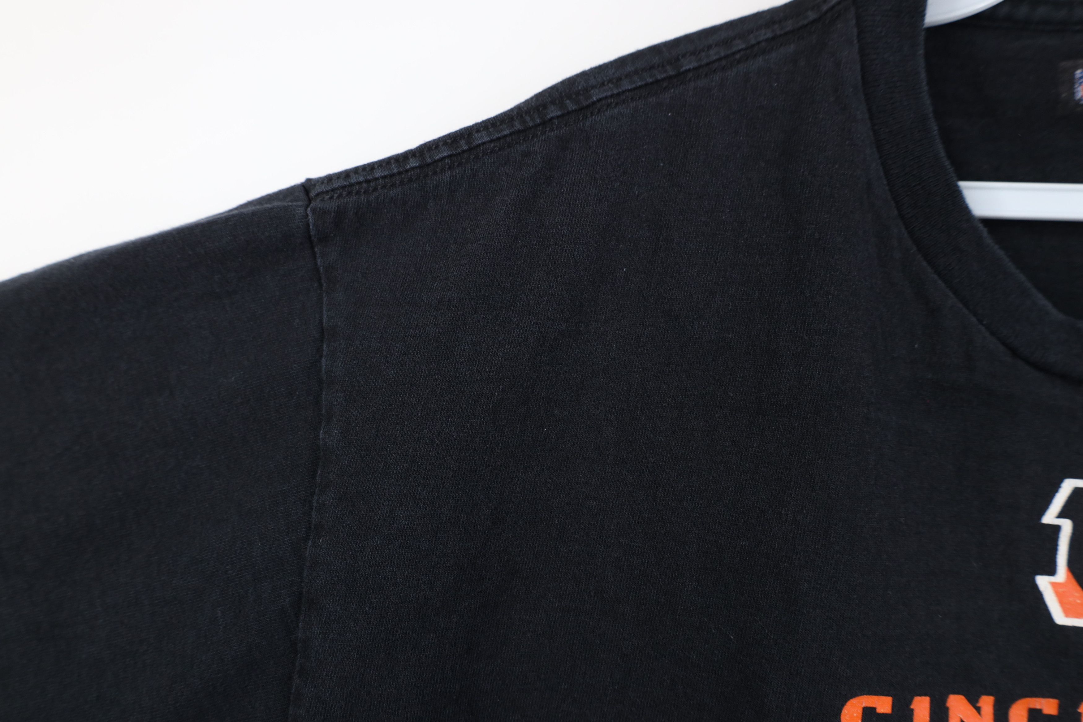 Vintage Vintage Y2K NFL Cincinnati Bengals Football T-Shirt Black Size US L / EU 52-54 / 3 - 5 Thumbnail