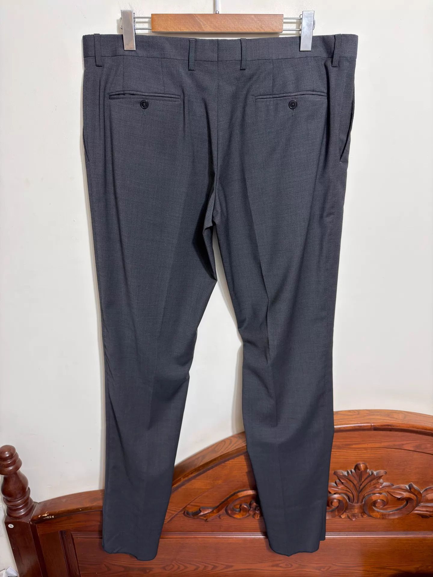 Dolce & Gabbana DG Slim Fit Checked Wool Trousers Size 54 Made in Italy New Size US 38 / EU 54 - 2 Thumbnail