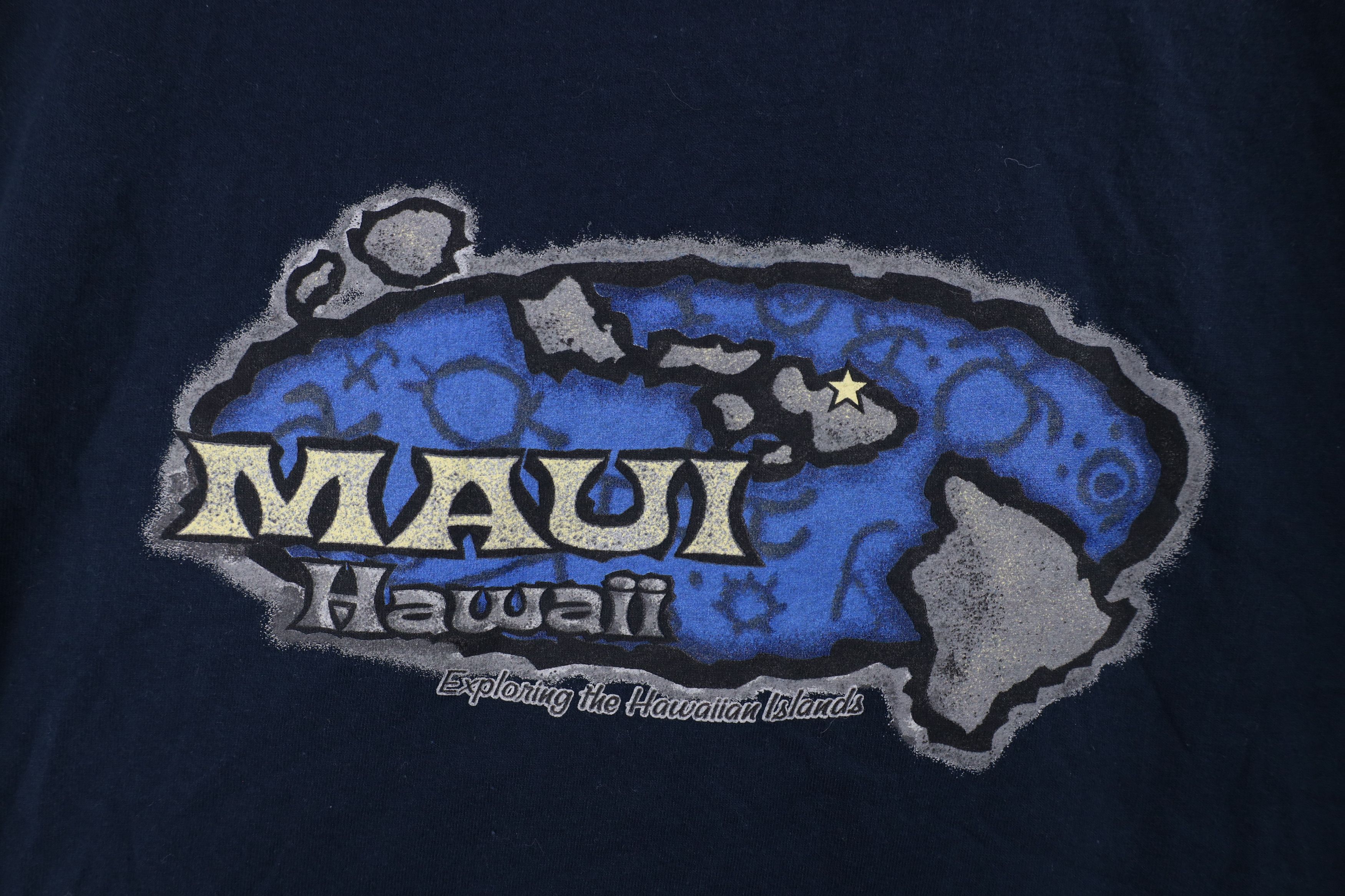 Vintage Vintage Y2K Streetwear The Valley Isle Maui Hawaii T-Shirt Size US XXL / EU 58 / 5 - 9 Thumbnail