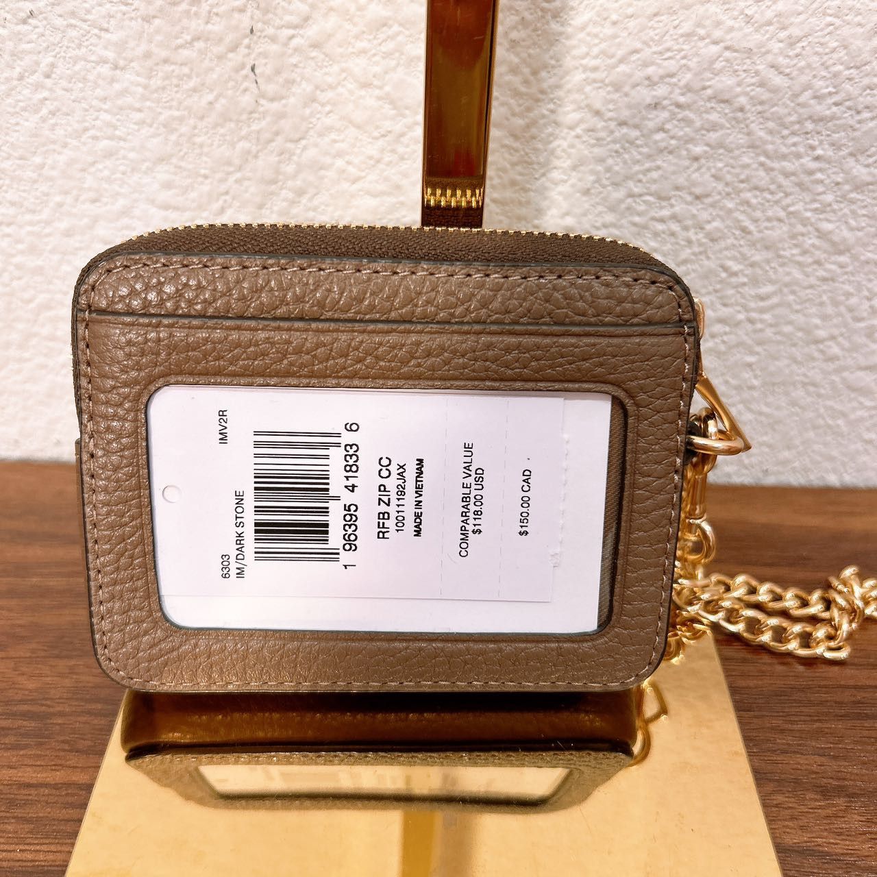 Coach Zip Card Case #6303 Size ONE SIZE - 2 Thumbnail