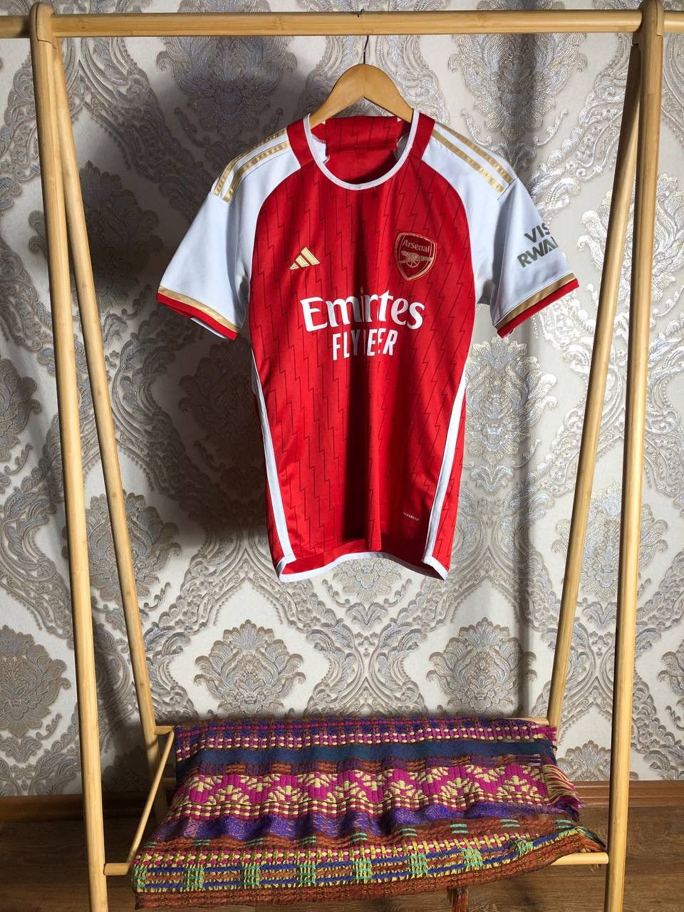 Vintage ADIDAS FC ARSENAL LONDON ENGLAND SOCCER JERSEY RETRO Y2K 90s Size US M / EU 48-50 / 2 - 1 Thumbnail