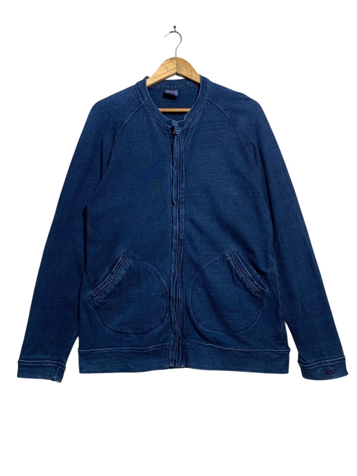 Global Work × Japanese Brand 🔥GLOBAL WORK INDIGO BLUE ZIPPER JACKETS Size US L / EU 52-54 / 3 - 1 Thumbnail