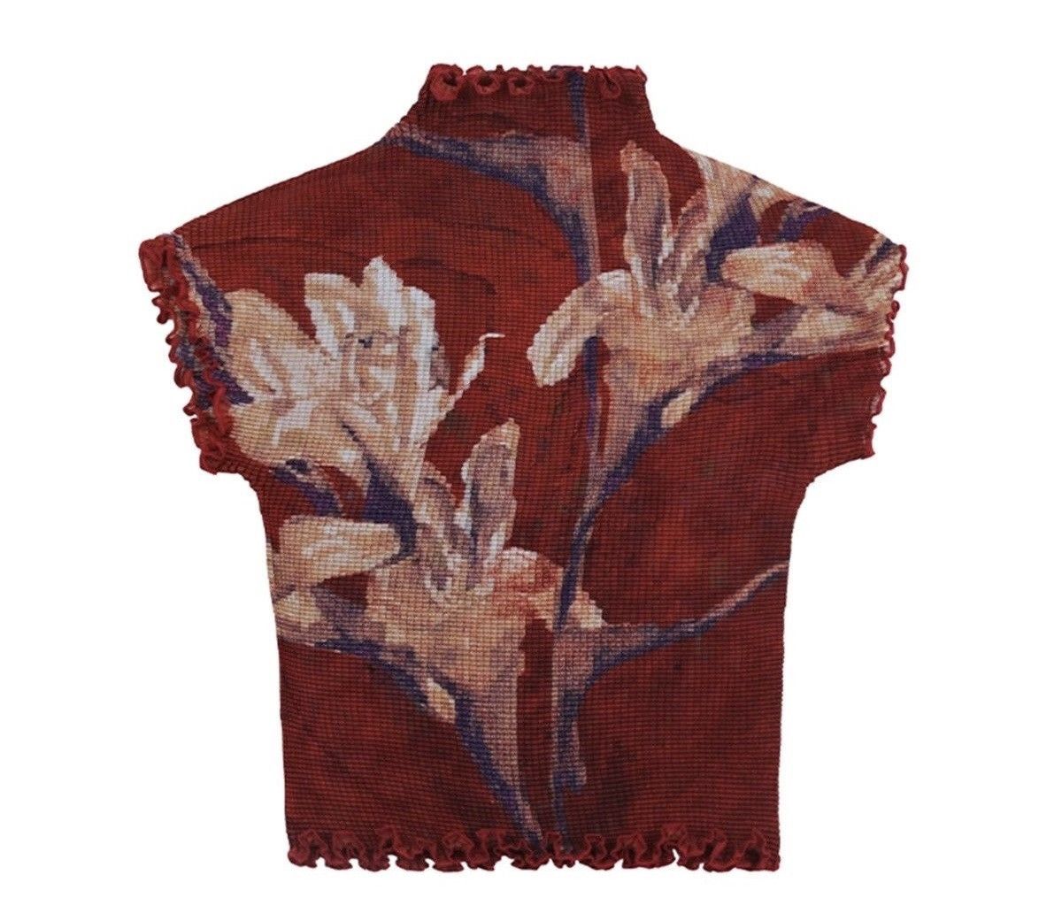 Other Crimson Bloom Mesh Top Size ONE SIZE - 5 Thumbnail