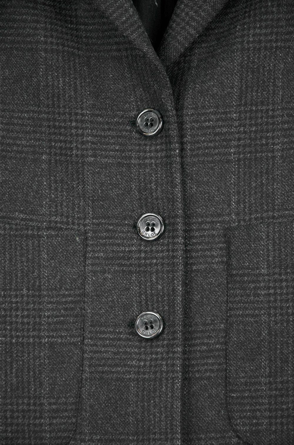 See by Chloe SEE BY CHLOÉ Glen Plaid Tailored Wool Jacket - M Size L / US 10 / IT 46 - 4 Thumbnail
