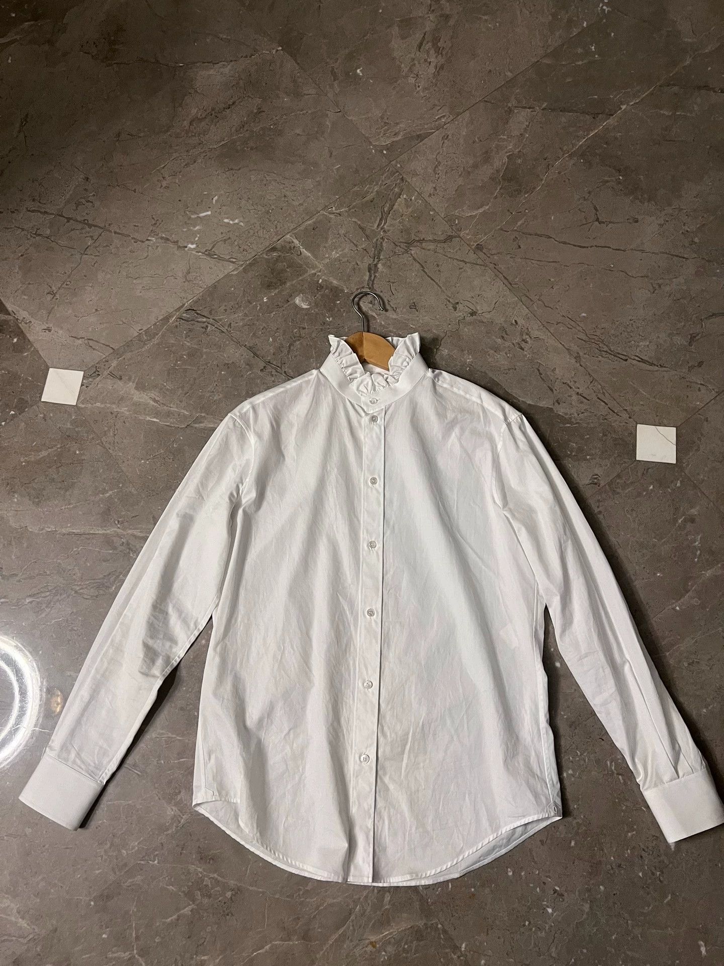 Celine Celine By Hedi 21fw Peter Pan Collar Shirt 39 Size US M / EU 48-50 / 2 - 1 Thumbnail
