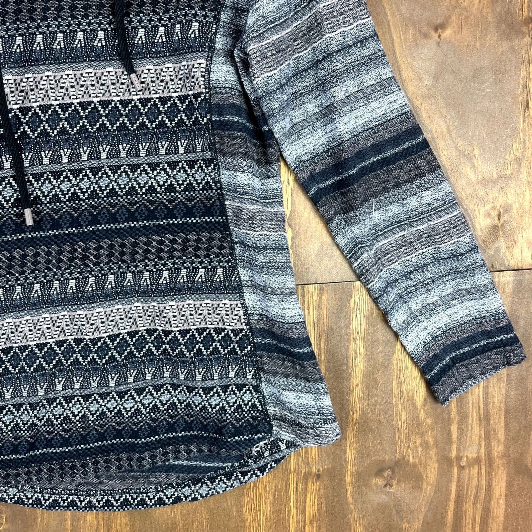 Vintage Woolrich Womens Sweater Gray Tribal Cowl Neck Pullover Medium Size M / US 6-8 / IT 42-44 - 5 Thumbnail