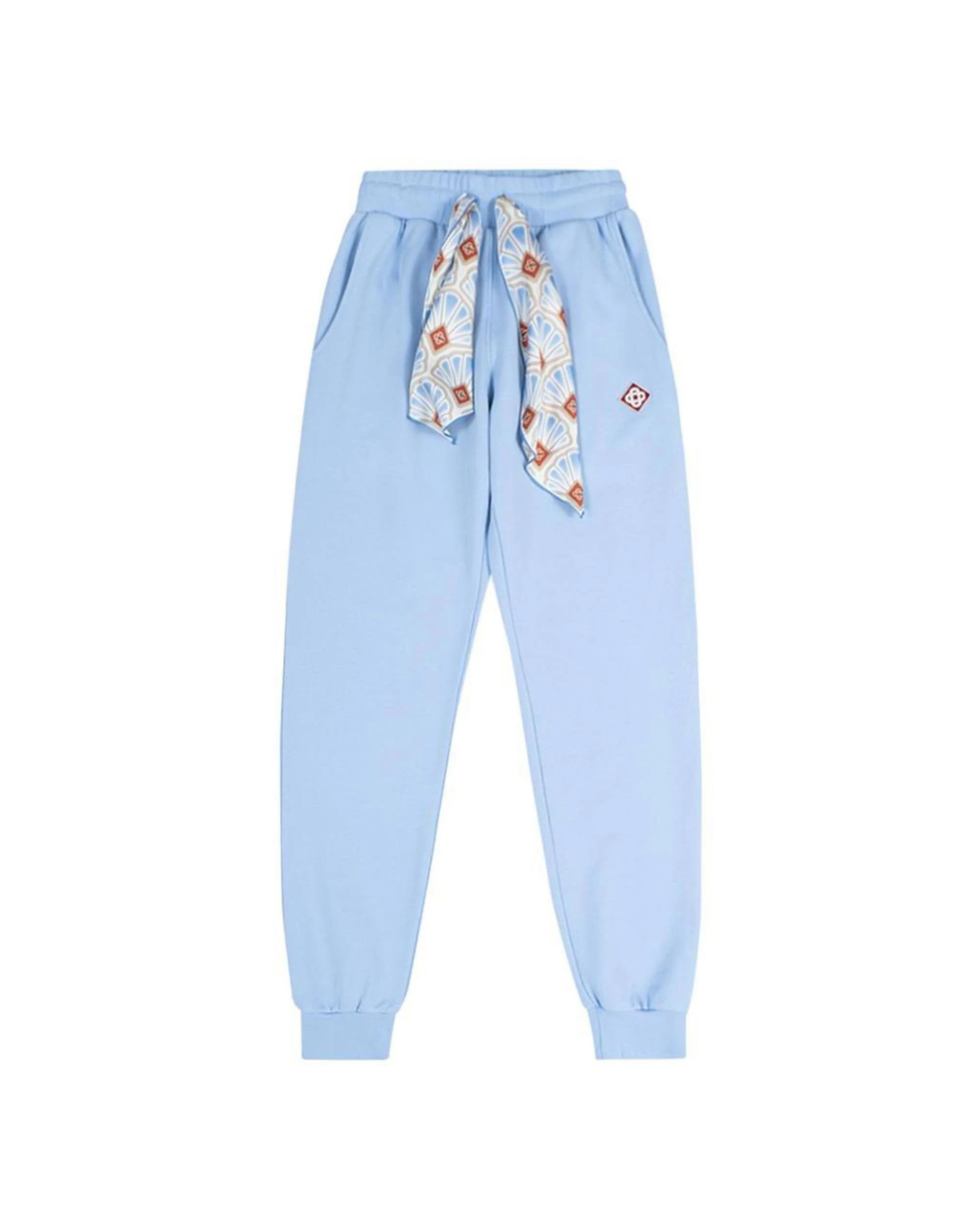 image of Casablanca O1Mle0524 Scarf Sweatpants & Joggers In Blue, Women's (Size 26)