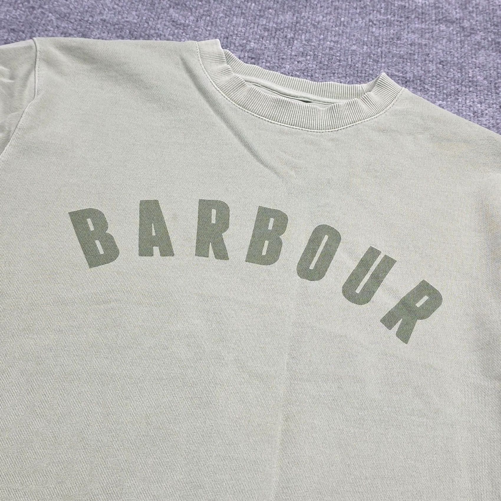 Barbour Barbour Sweatshirt Mens Crew Neck Long Sleeve Size M Green Logo Pullover Size US M / EU 48-50 / 2 - 2 Thumbnail