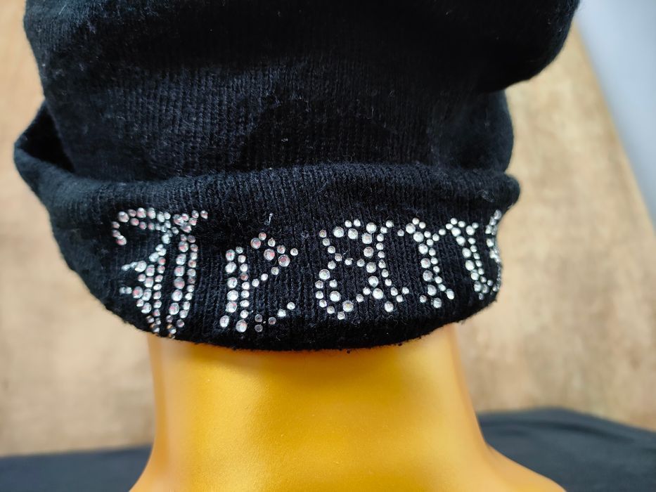 Japanese Brand Punk seditionaries black loose beanie streetwear hat #152DLL Size ONE SIZE - 5 Thumbnail