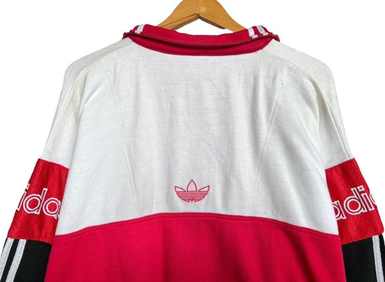 Adidas × Vintage Vintage 90s Adidas Centre Logo Baggy Boxy Sweatshirt Size US L / EU 52-54 / 3 - 4 Thumbnail