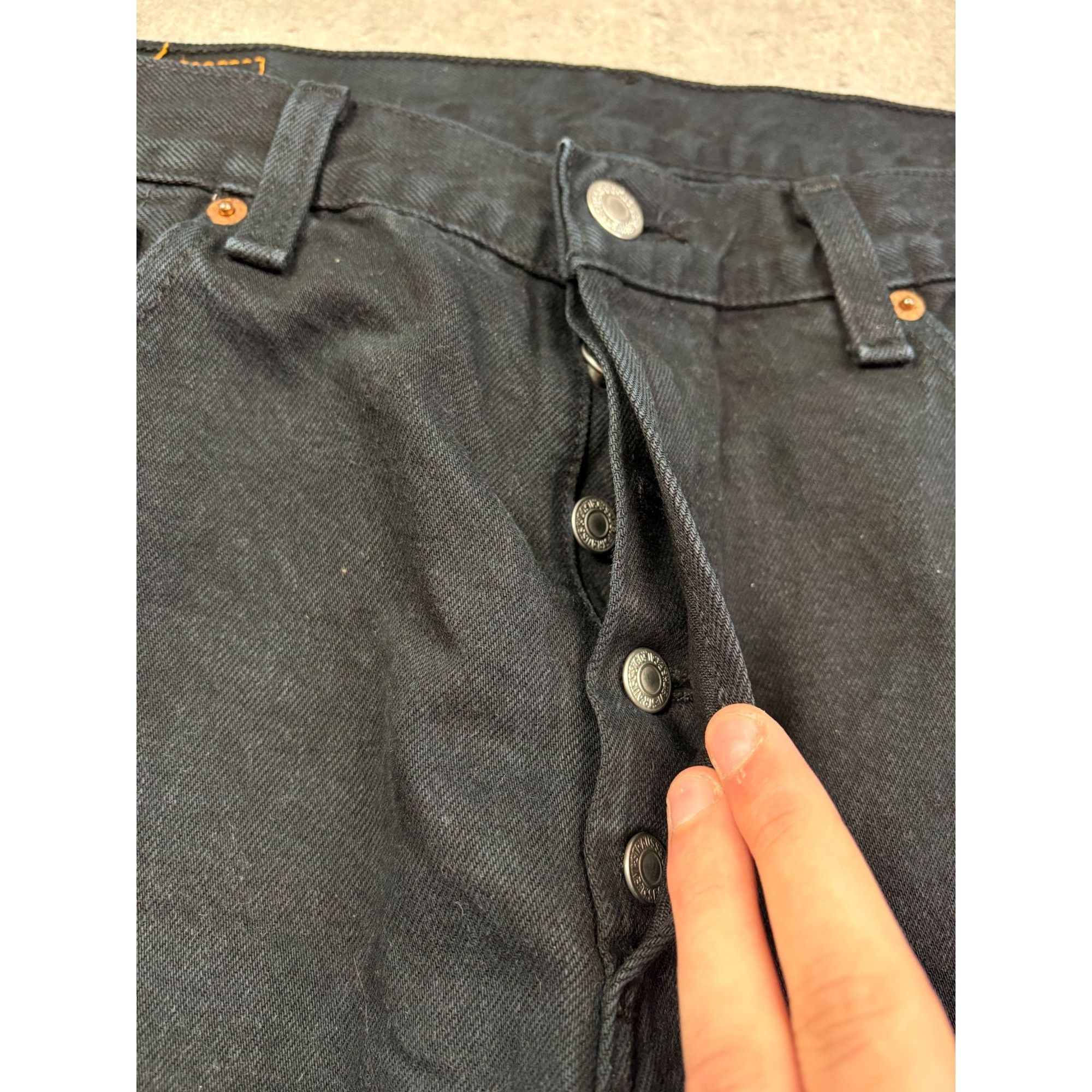 Levi's Levi’s 501 Original Fit Men's Black Jeans W34 L32 Vintage 20 Size US 34 / EU 50 - 8 Thumbnail
