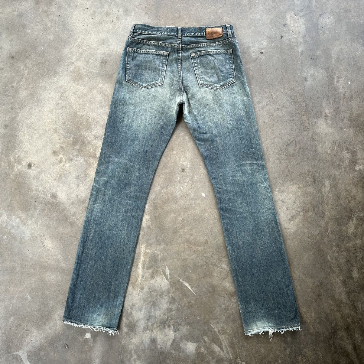 Japanese Brand Vintage Japanese Rusty Distressed Faded Denim Jean Pant W33 Size US 33 - 9 Thumbnail