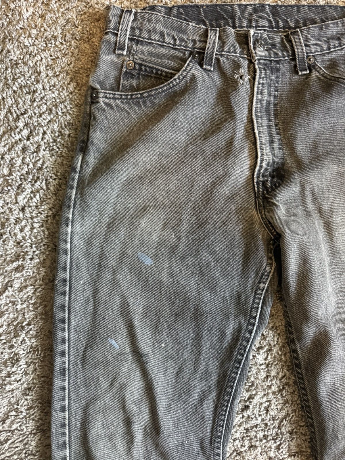 Levi's Vintage Thrashed Orange Tab Black Levi 505 Size US 30 / EU 46 - 2 Thumbnail