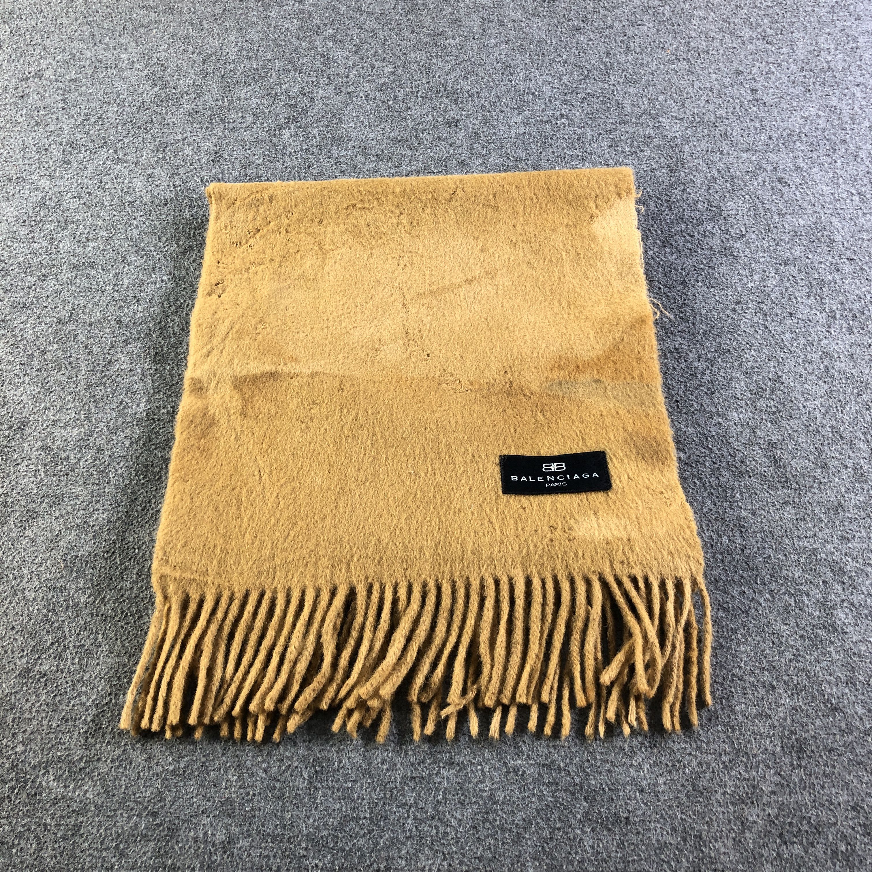 Balenciaga Balenciaga Wool Scarf Muffler Neckwear V2625 Size ONE SIZE - 2 Thumbnail