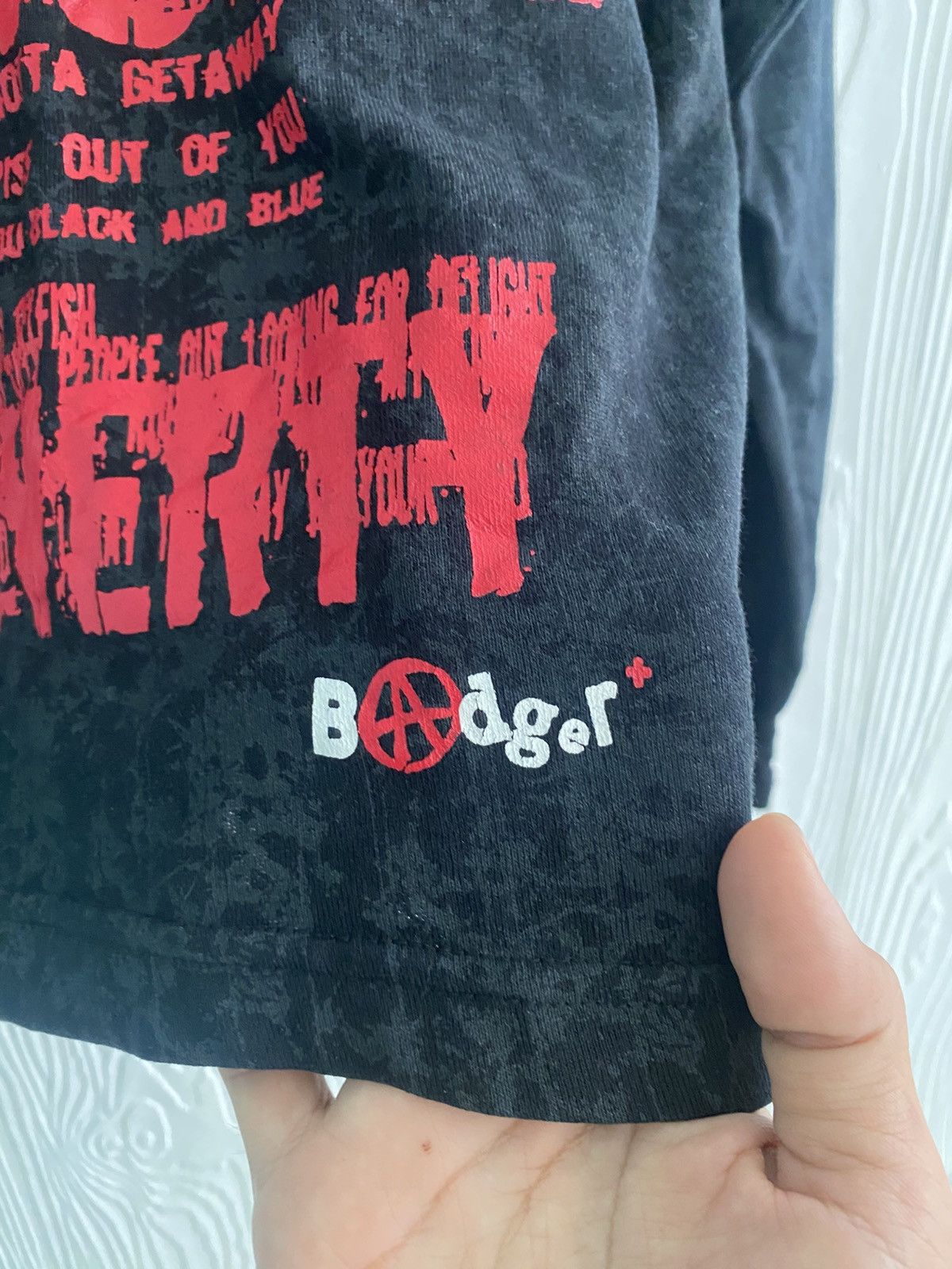 Seditionaries Bodger Punk Anarchy Cropped Long Sleeve T-shirt Size M / US 6-8 / IT 42-44 - 6 Thumbnail
