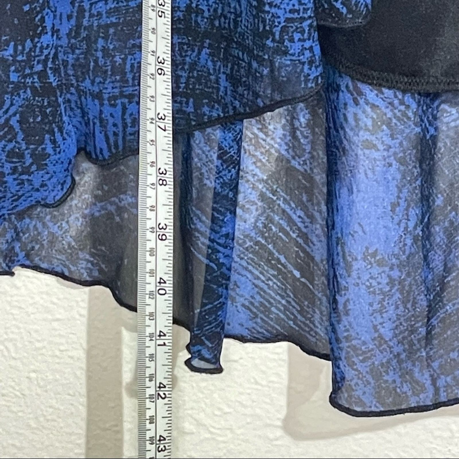 Other TRIXXI Black and Blue High Low Cut Dress Size Large Size L / US 10 / IT 46 - 5 Thumbnail