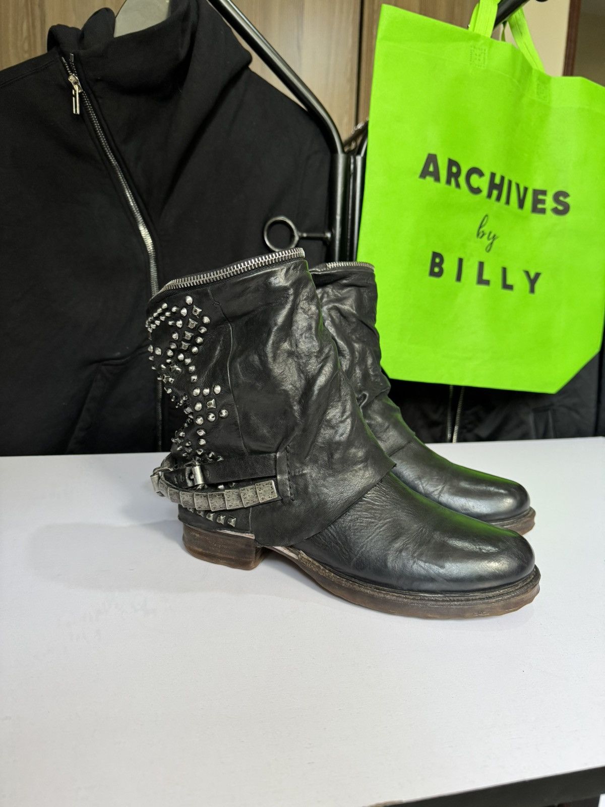 A.S.98 🔥 A.S 98 Studded made like guidi ,Kmri Size US 6.5 / EU 39-40 - 9 Thumbnail