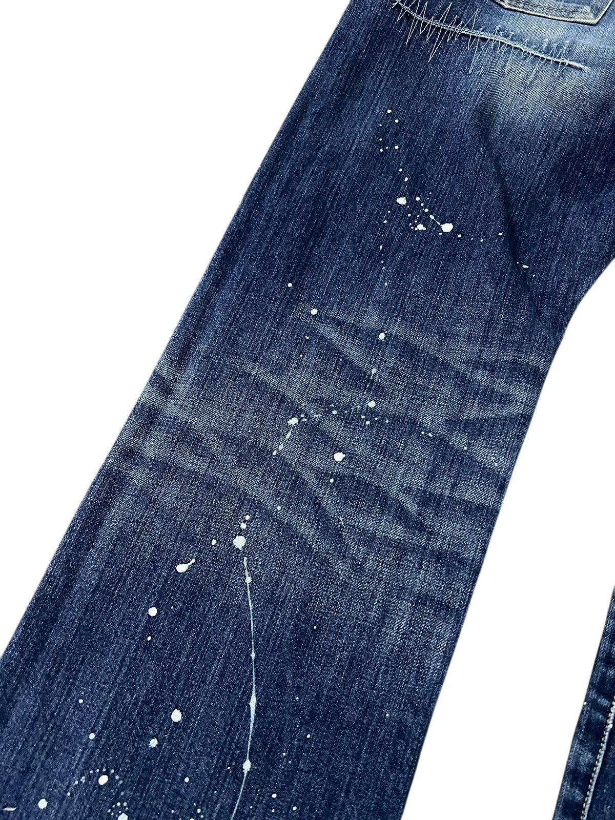 Japanese Brand Takeo Kikuchi Painted Pactwork Jean Japan Size US 33 - 19 Thumbnail