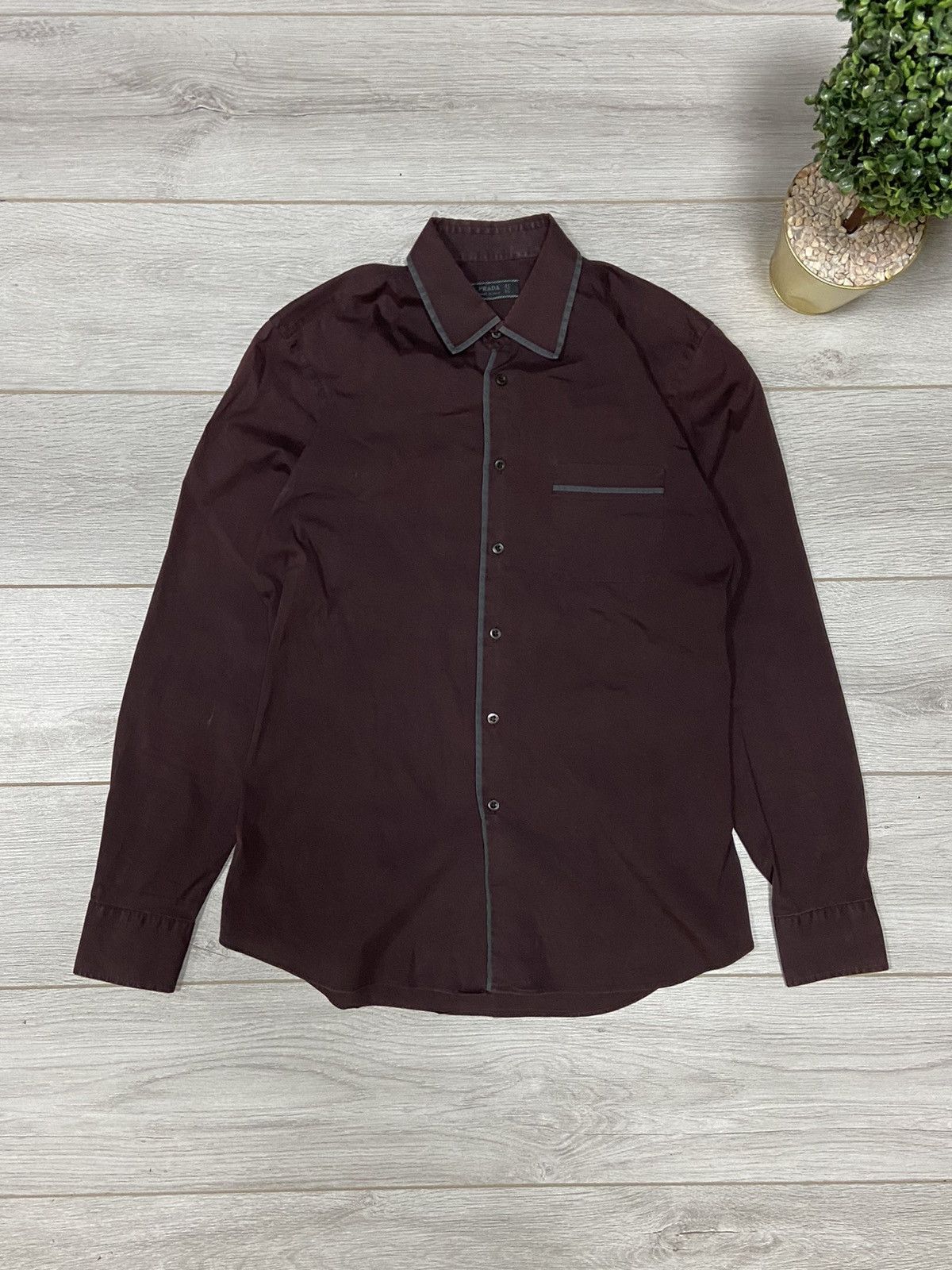Prada Prada milano vintage shirt buttons Size US L / EU 52-54 / 3 - 1 Thumbnail