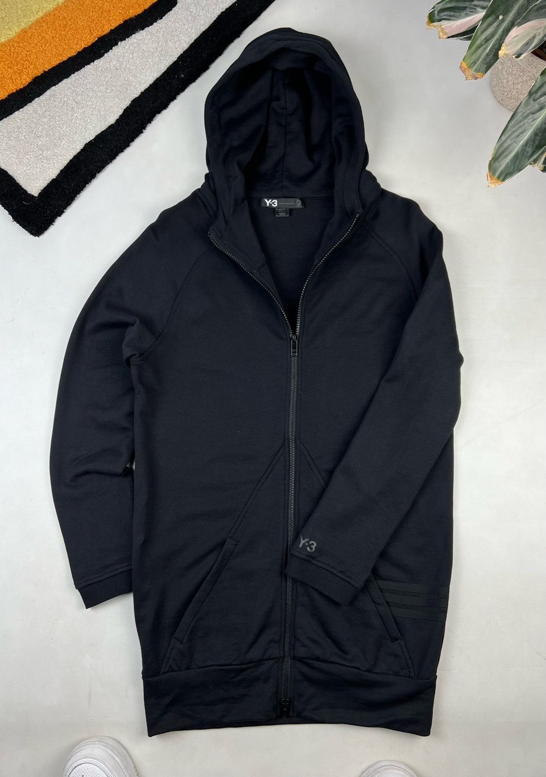 Adidas × Y-3 × Yohji Yamamoto Adidas Y-3 Logo Zip Up Hoodie Yohji Yamamoto Size US XS / EU 42 / 0 - 5 Thumbnail
