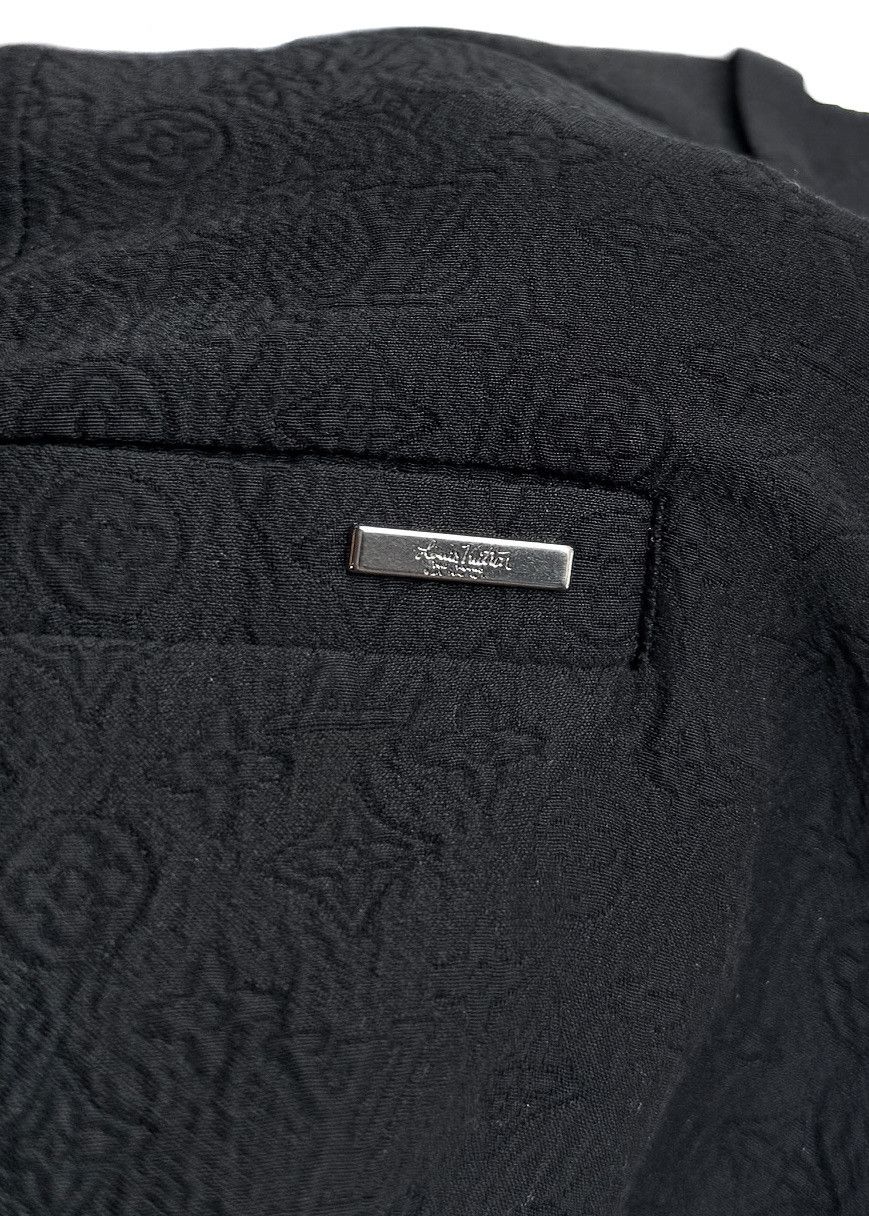Louis Vuitton Louis Vuitton Black Silk Blend Tonal Mini Logo Shorts Size US 36 / EU 52 - 10 Thumbnail