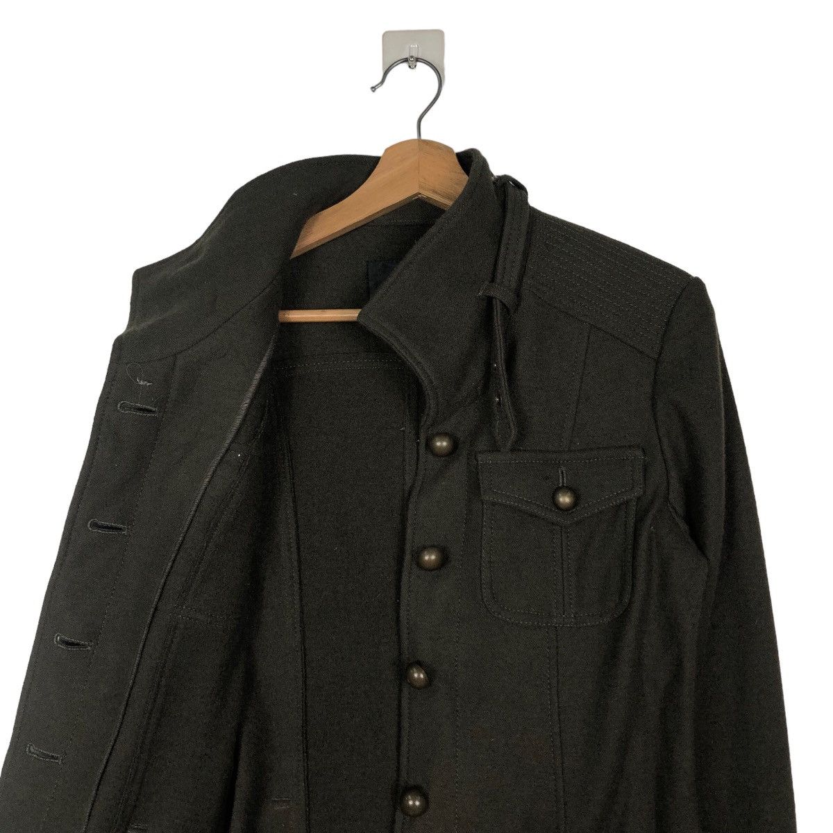 Japanese Brand Cropped Biker Jacket Wool Lounie Japan Bondage Issey Miyake Size M / US 6-8 / IT 42-44 - 12 Thumbnail