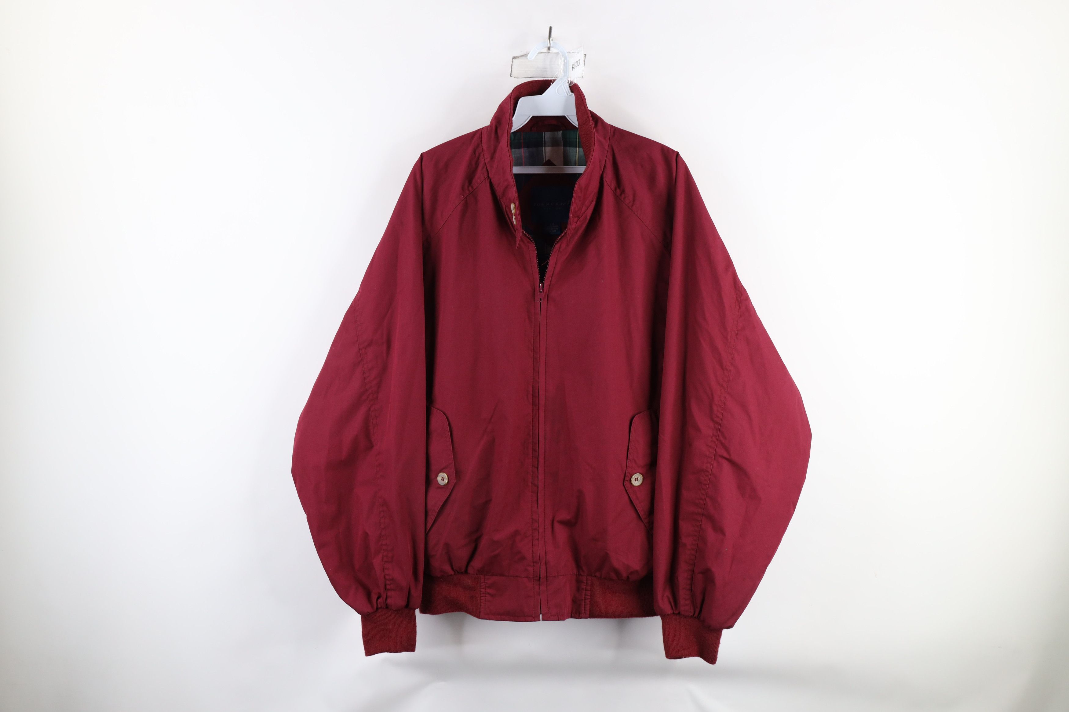 Vintage Vintage 90s Streetwear Full Zip Cafe Racer Bomber Jacket Red Size US L / EU 52-54 / 3 - 1 Thumbnail