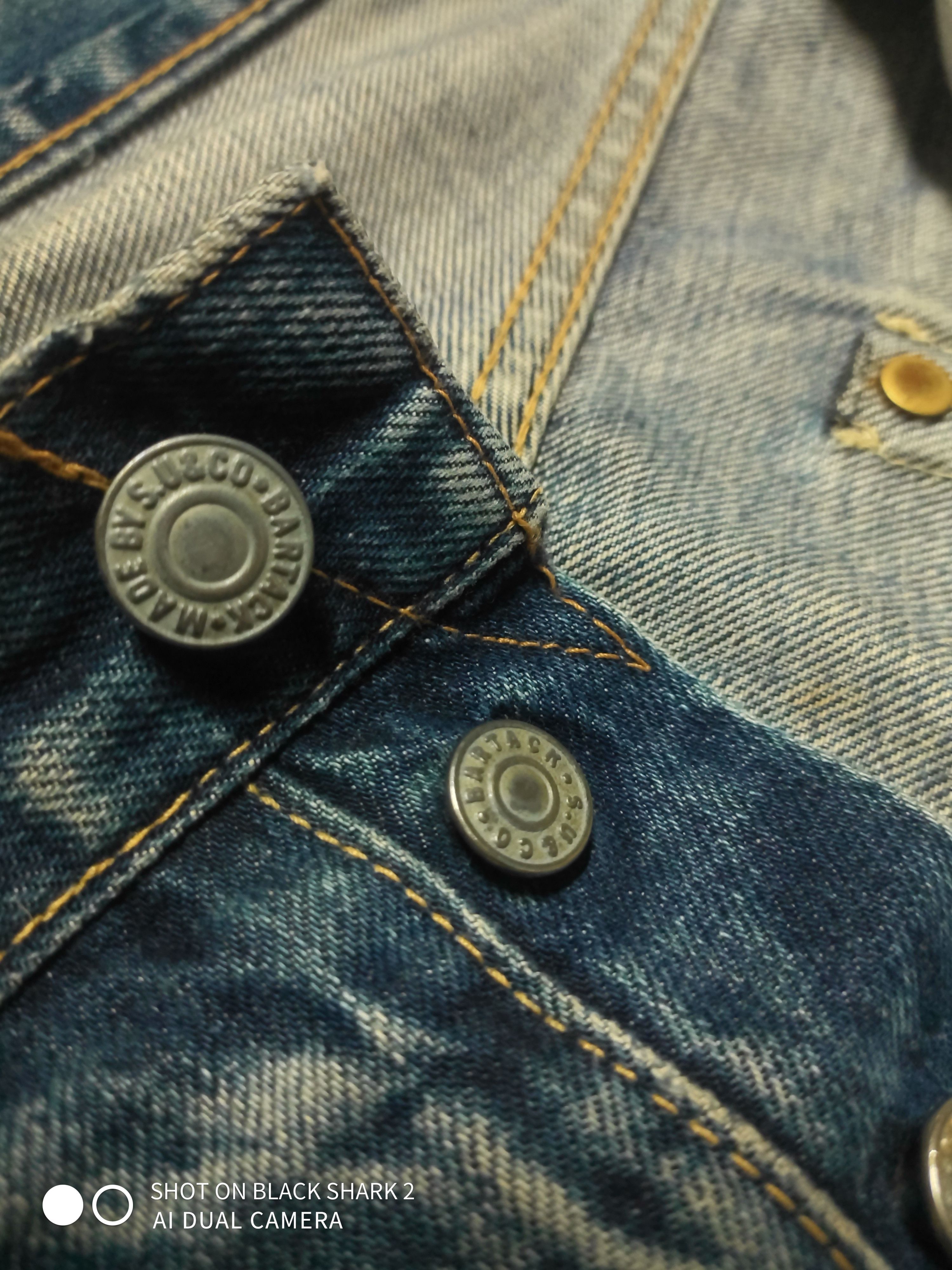 Japanese Brand Bartack Jeans Size US 35 - 3 Thumbnail